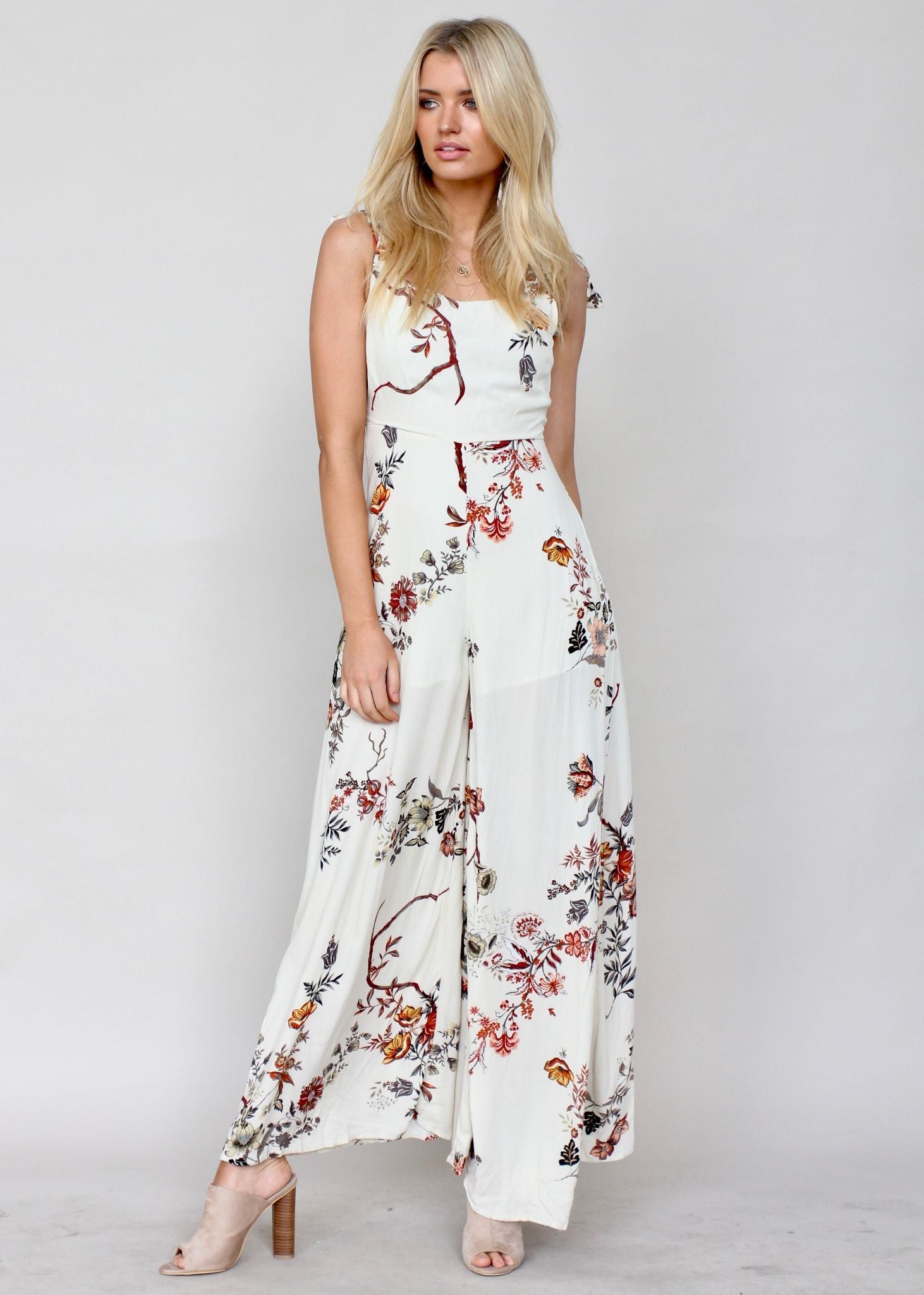 On Your Mind Pantsuit - Beige