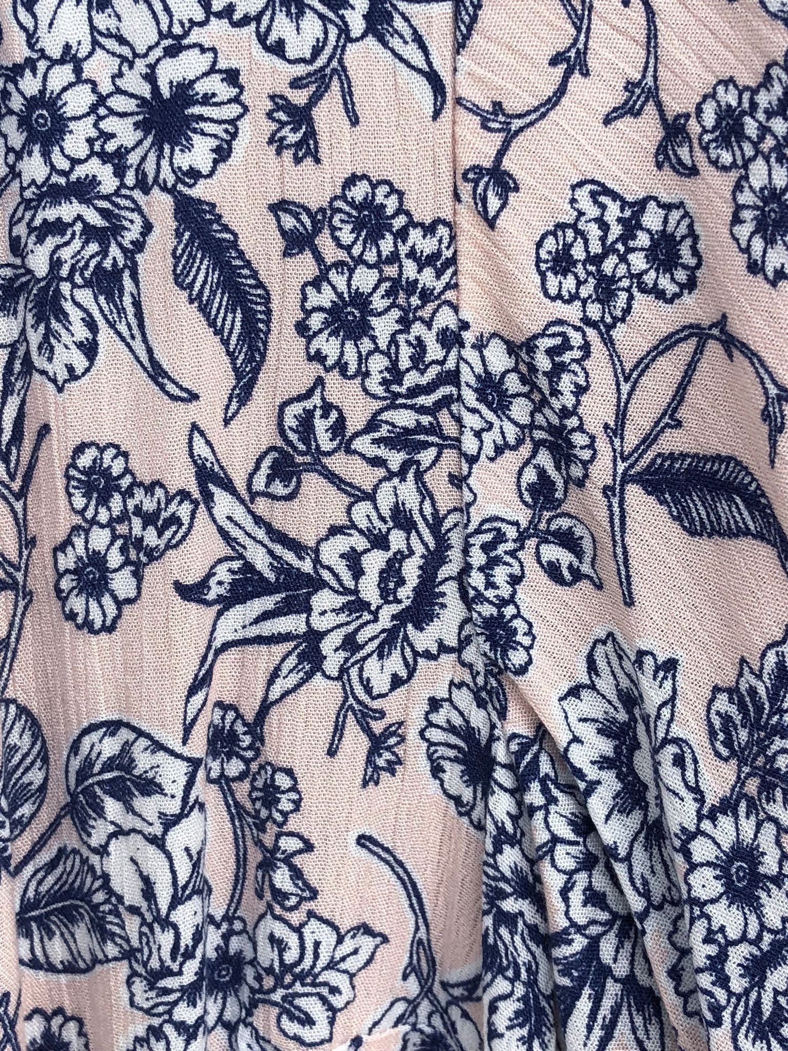 Gone Girl Wrap Dress - Blush Floral