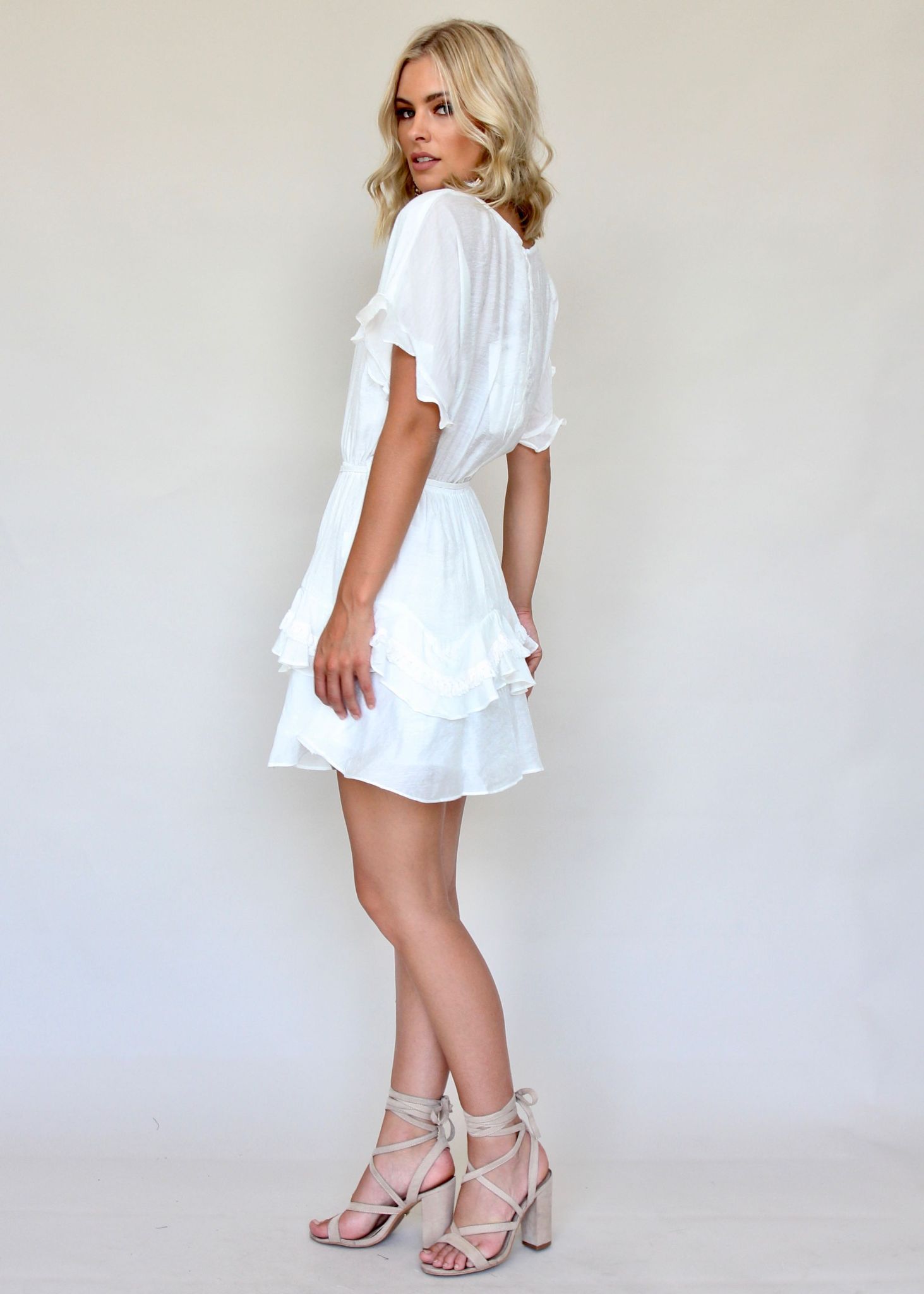 Touch of Glow Dress - White