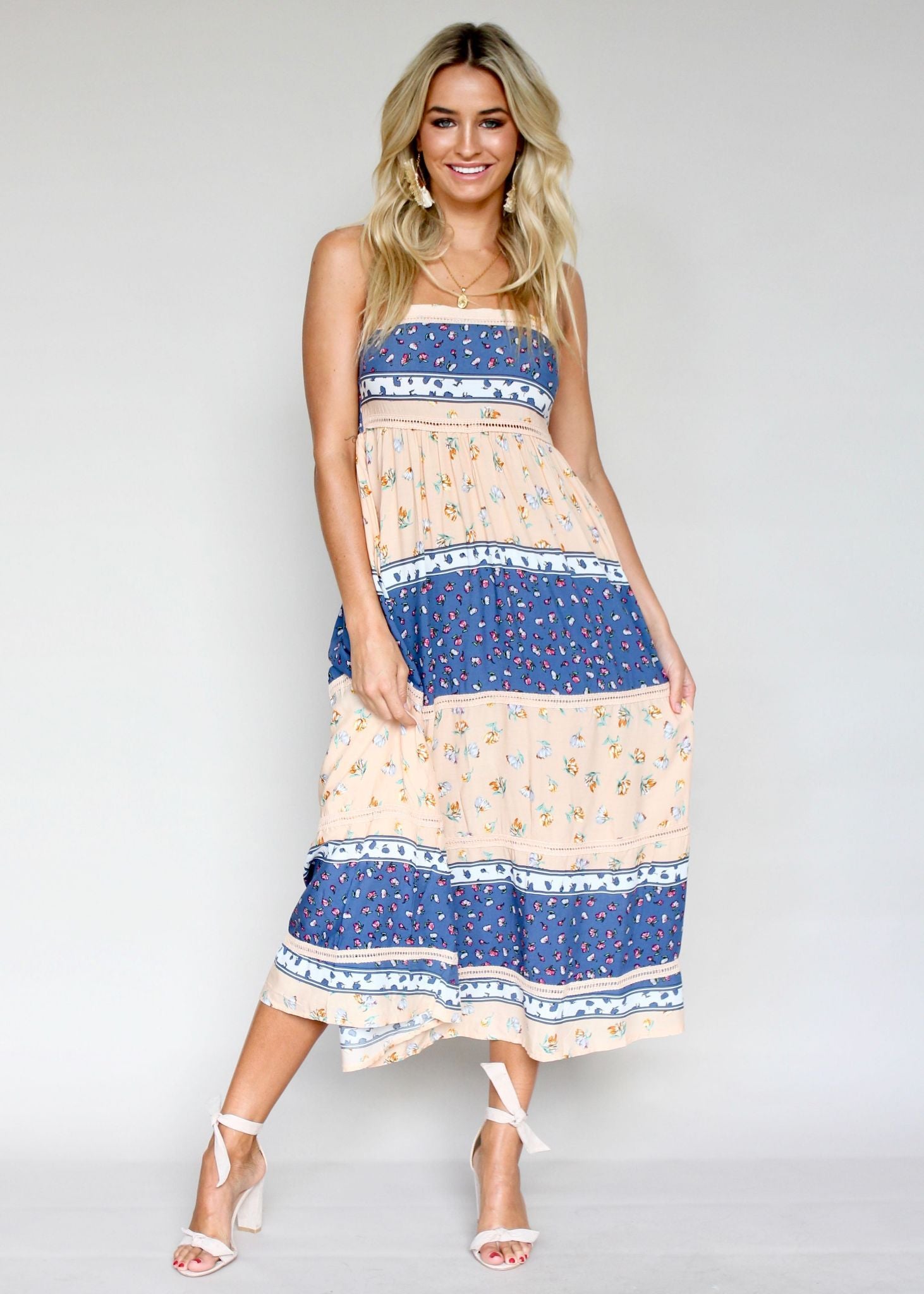 Heidi Swing Midi Dress - Midsummer Nights