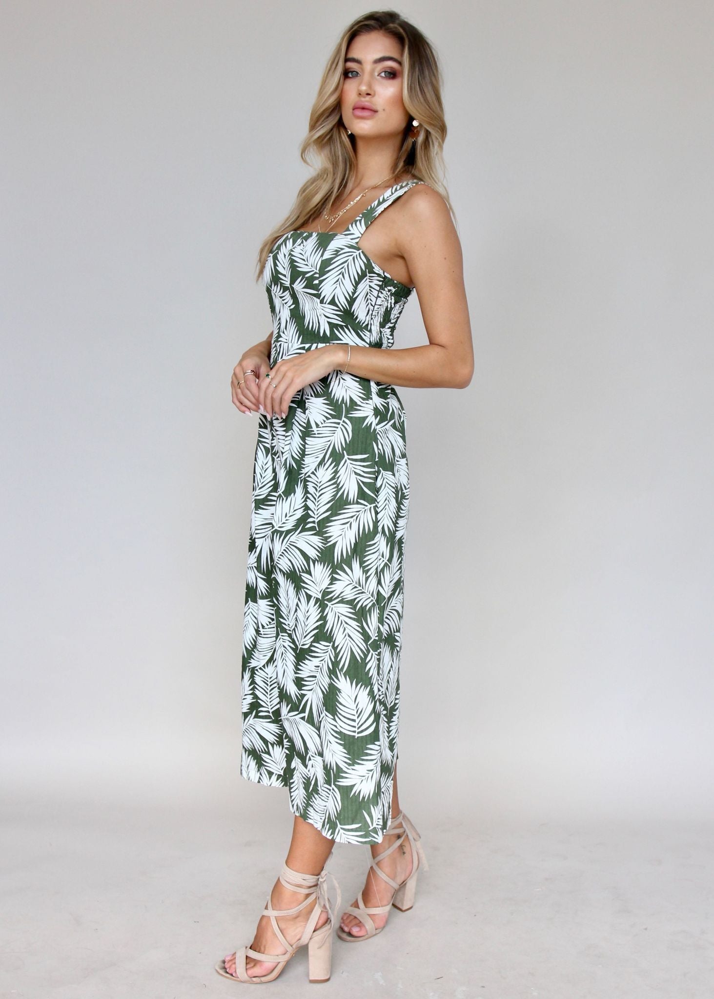Wild Fields Pantsuit - Green Palms