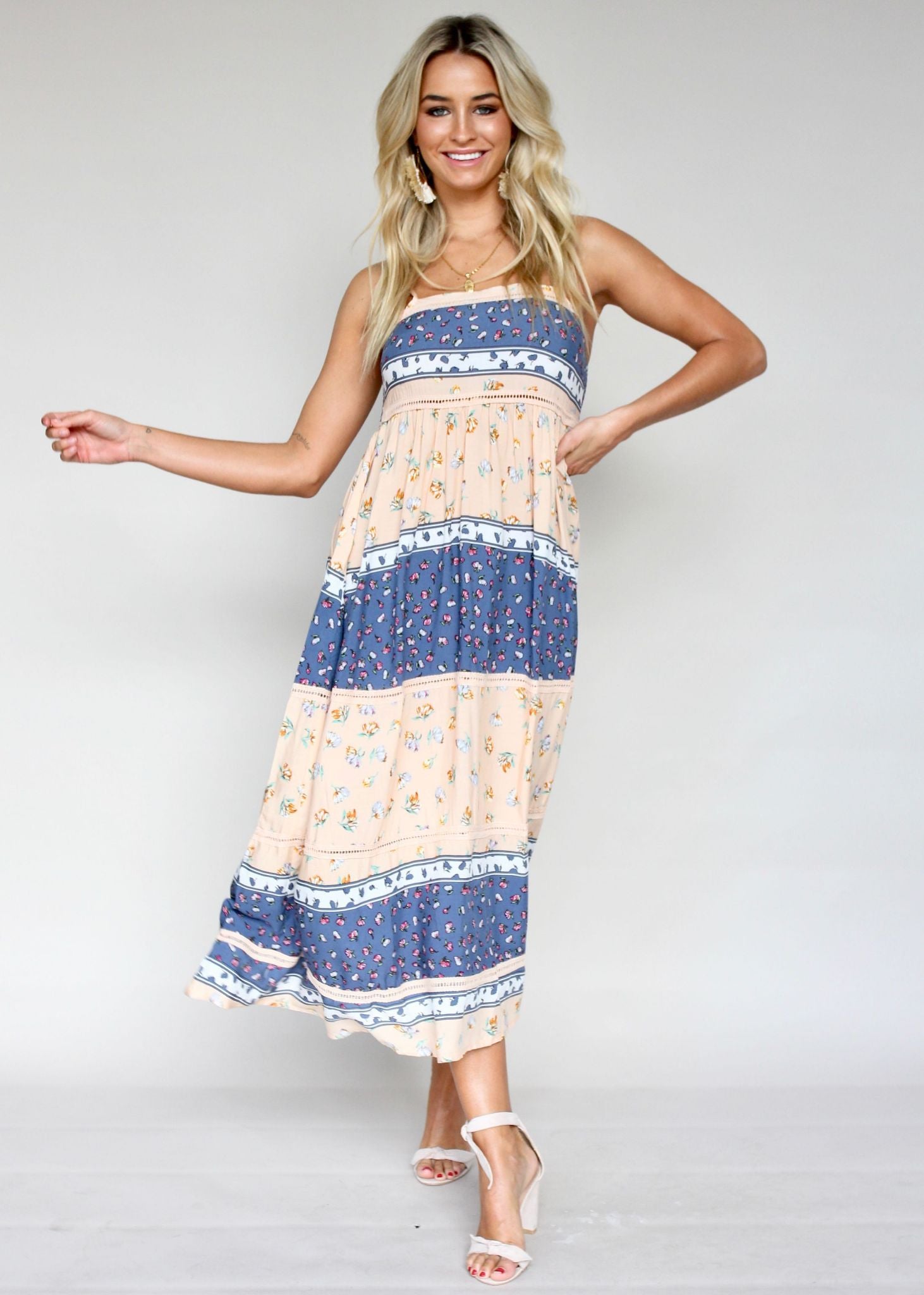 Heidi Swing Midi Dress - Midsummer Nights