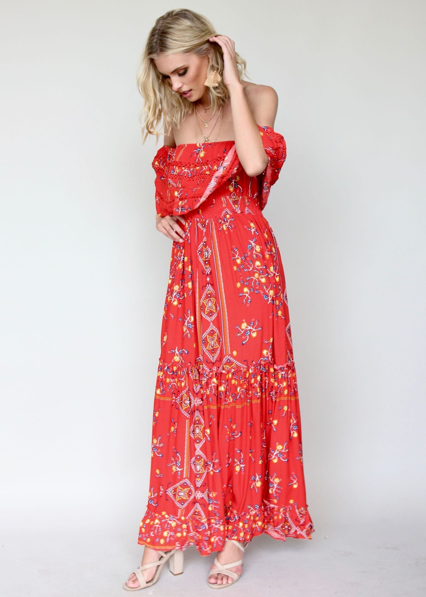 Karlie Off Shoulder Maxi - Sebastian