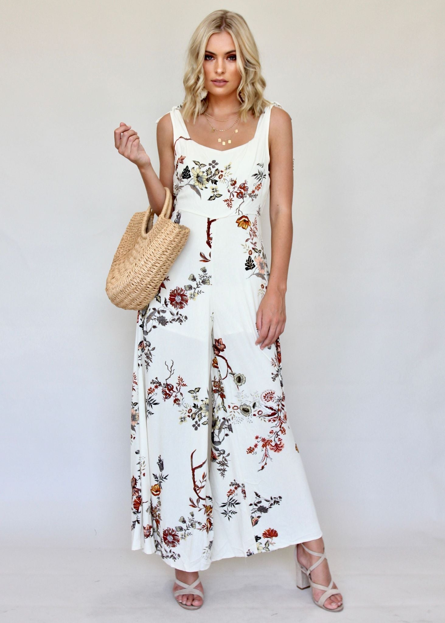 On Your Mind Pantsuit - Beige
