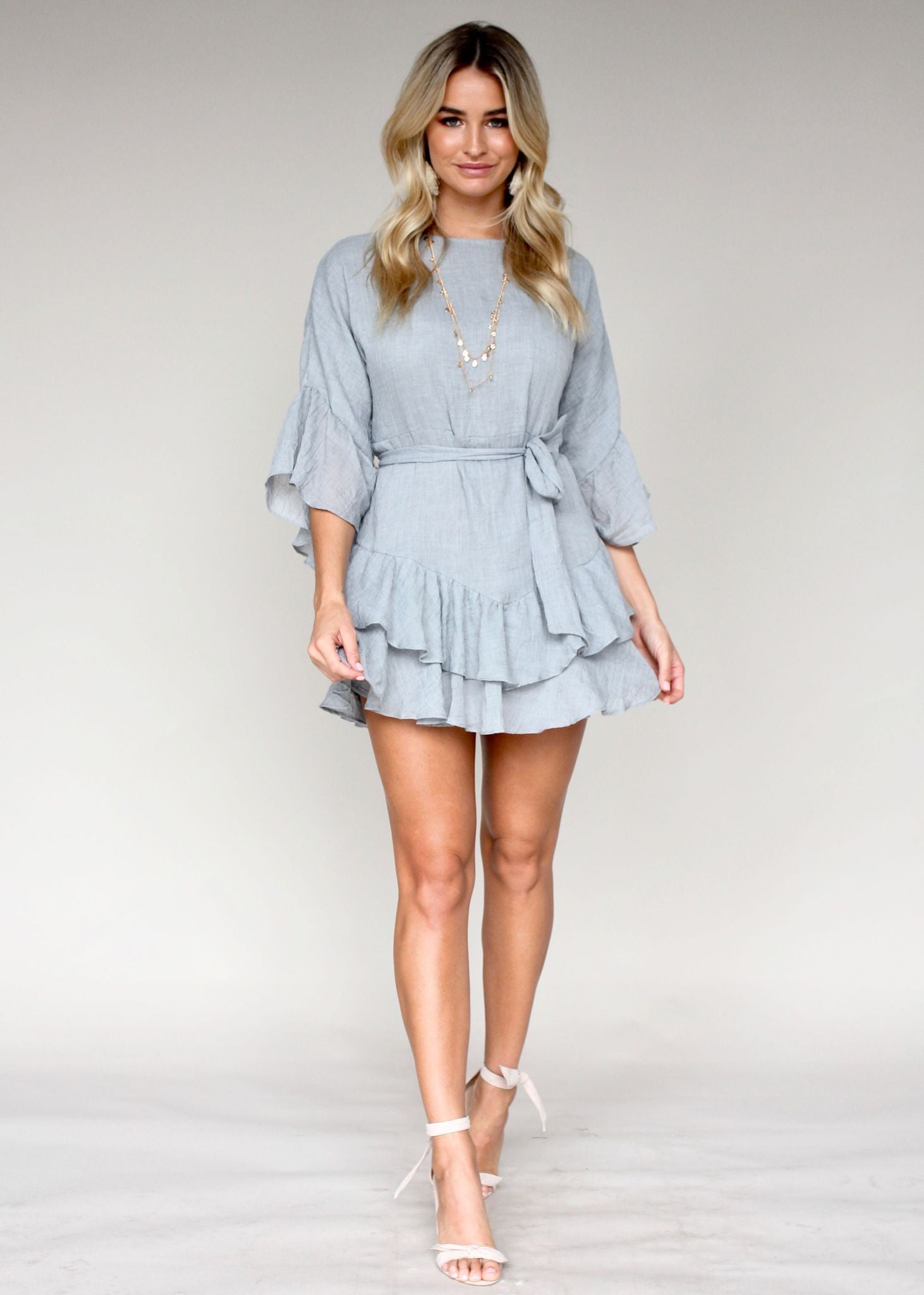 Down This Road Dress - Grey