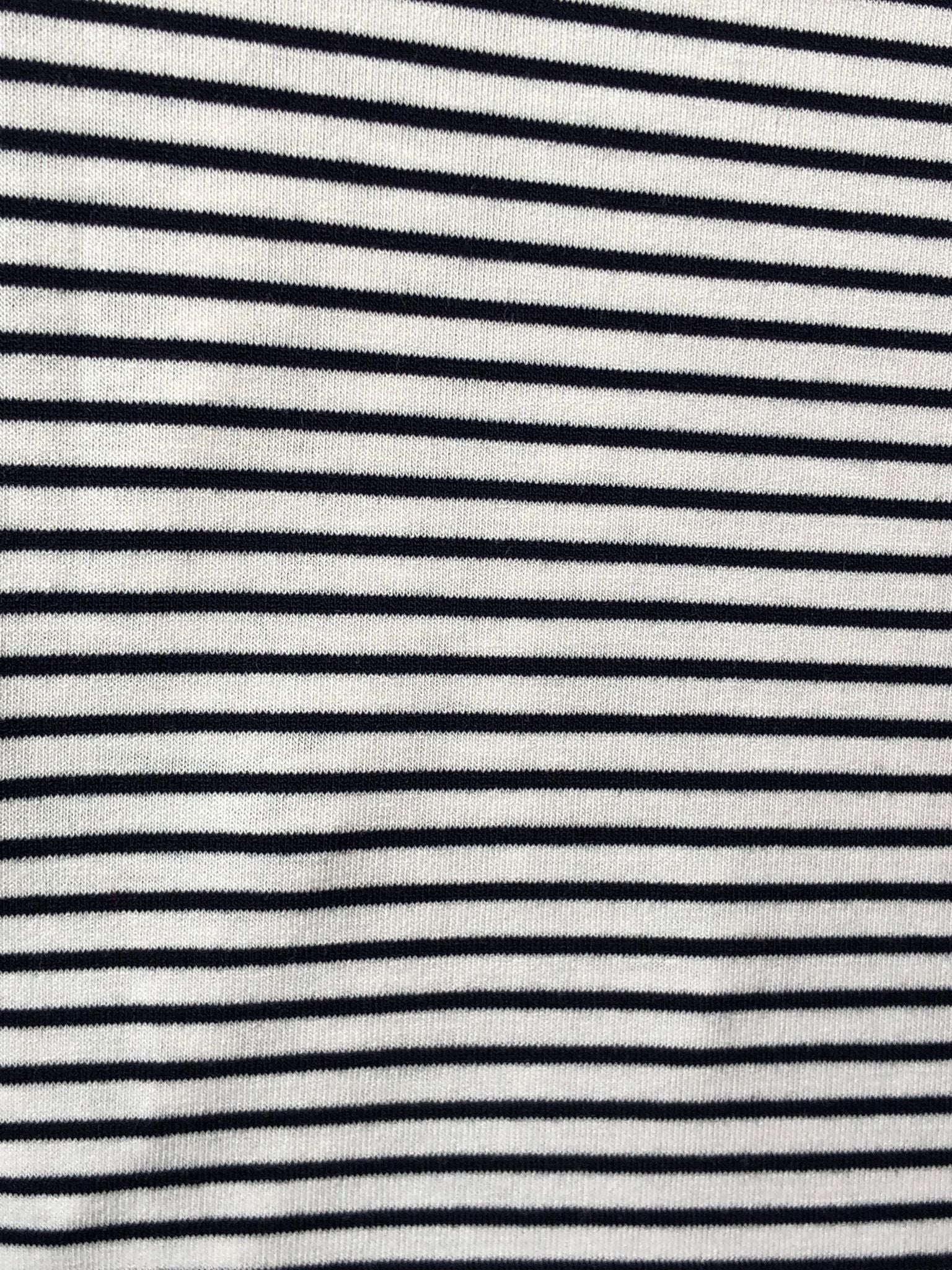 Walk This Way Jersey Dress - B&W Stripe