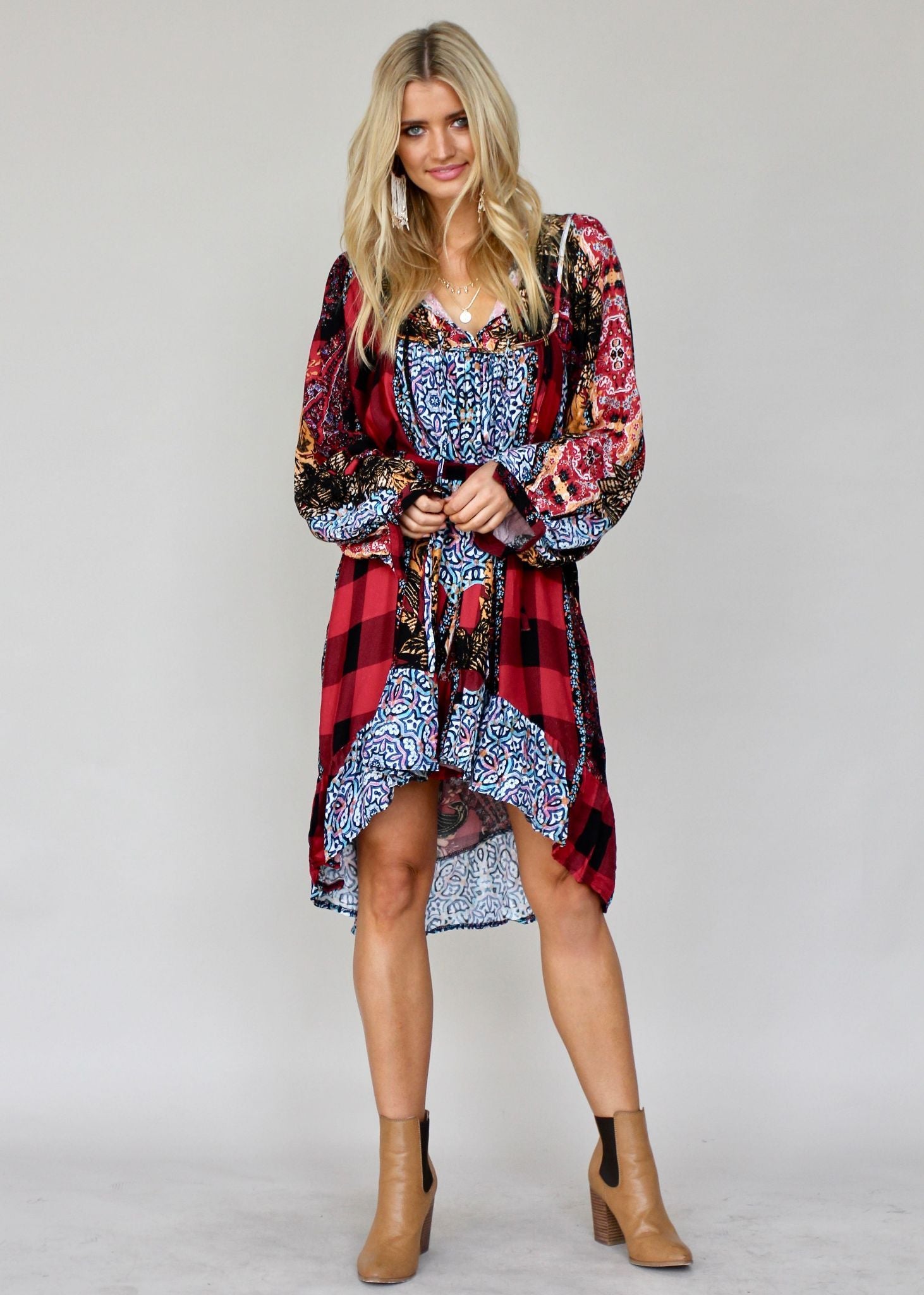 French Midi Dress w/ Tie - Marlow