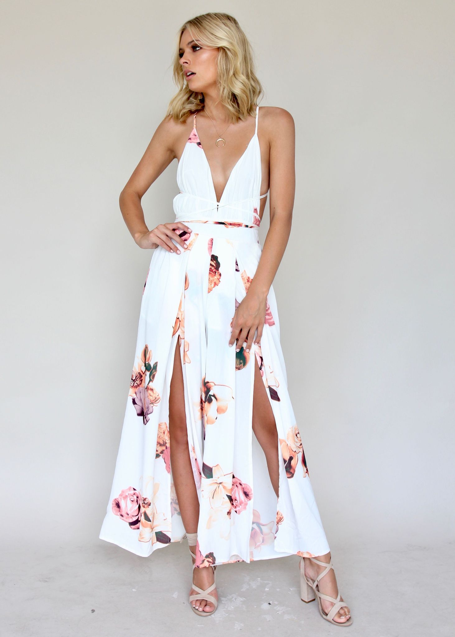 Lost In The Sun Pantsuit - Roses