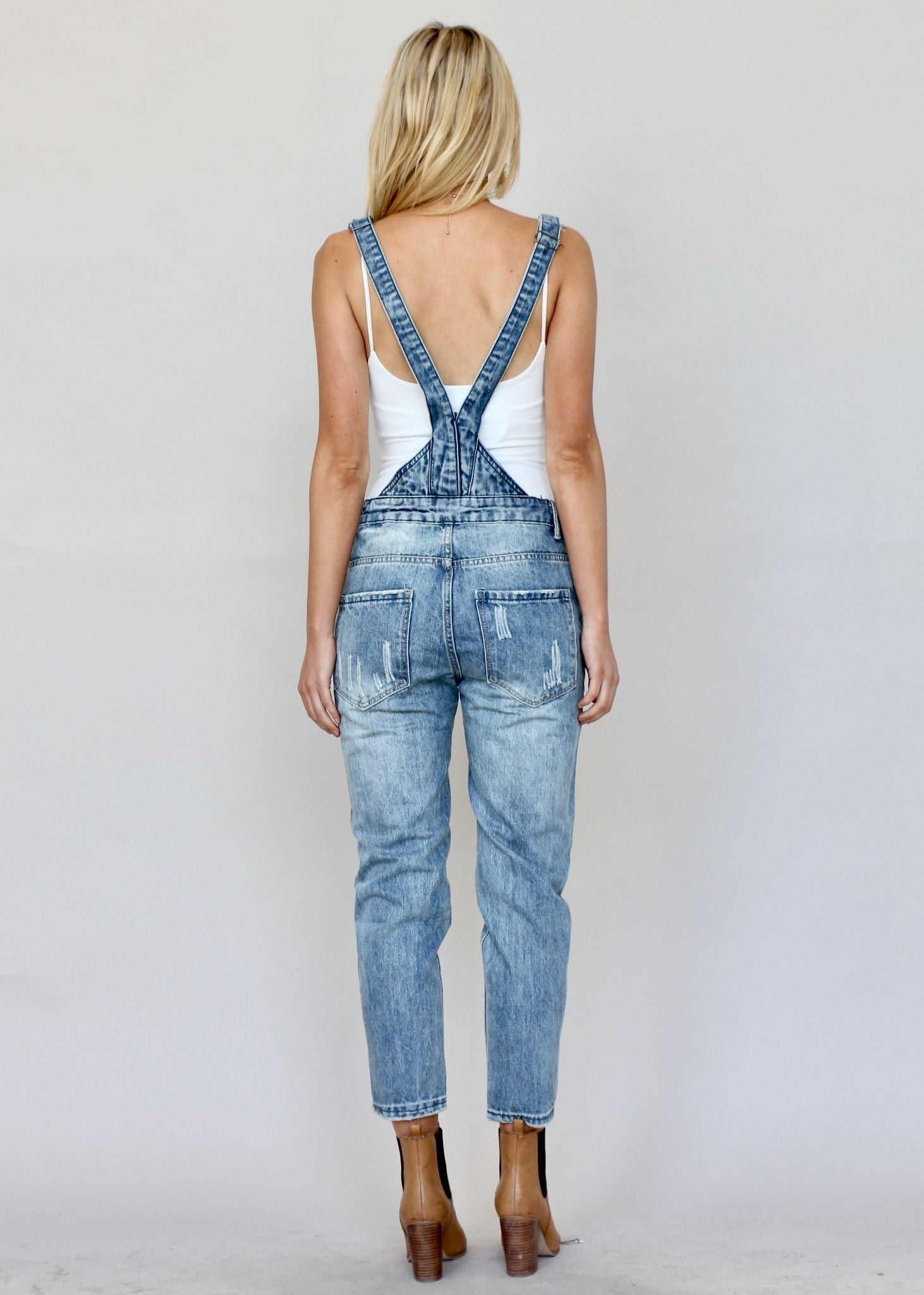 Cantrell Denim Overalls - Faded Blue