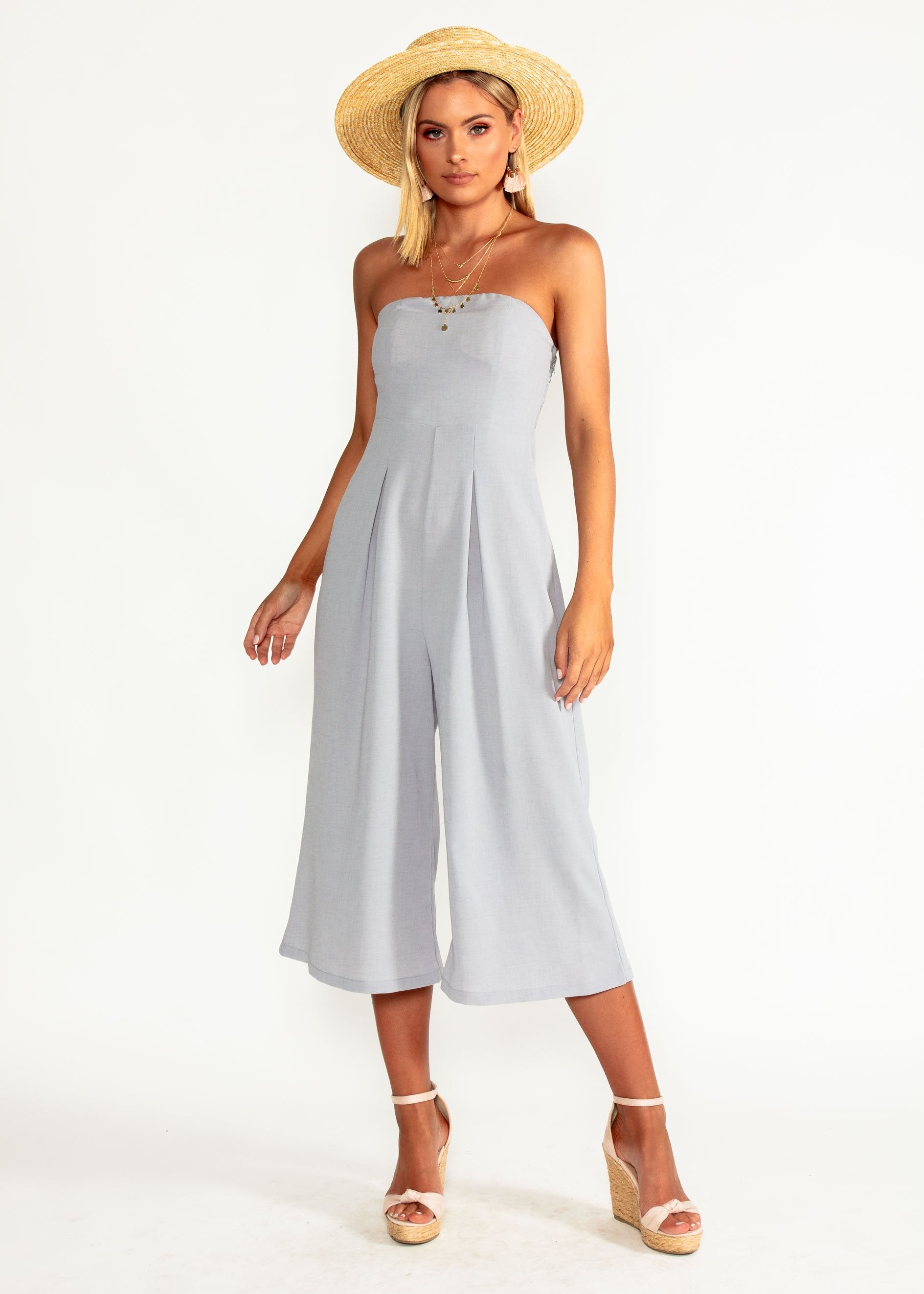 Santa Maria Pantsuit - Silver Haze
