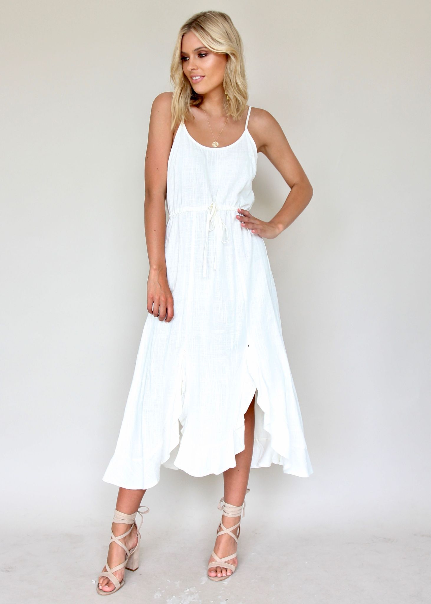Dreamy Ways Midi Dress - White