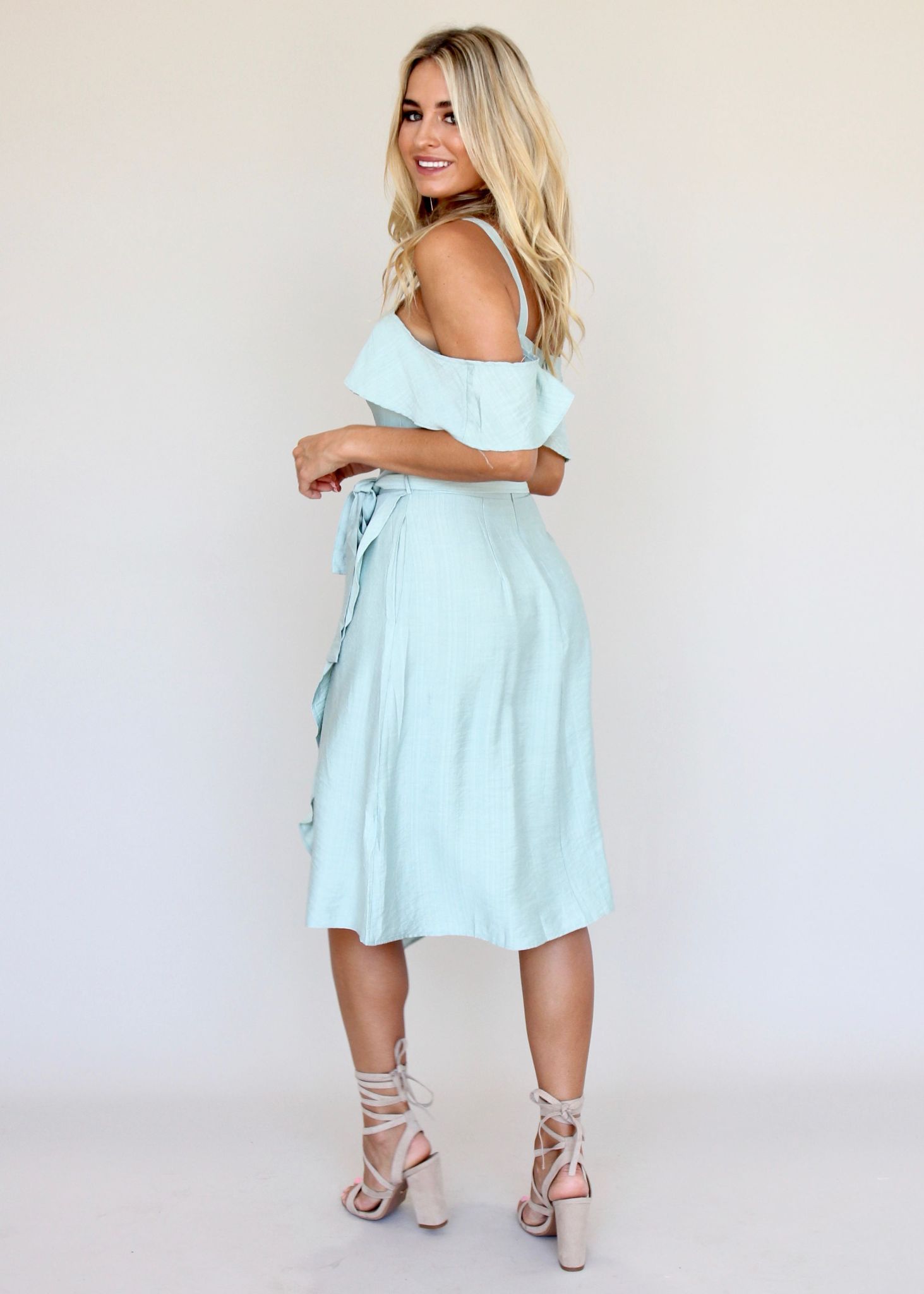Call On You Midi Dress - Pistachio