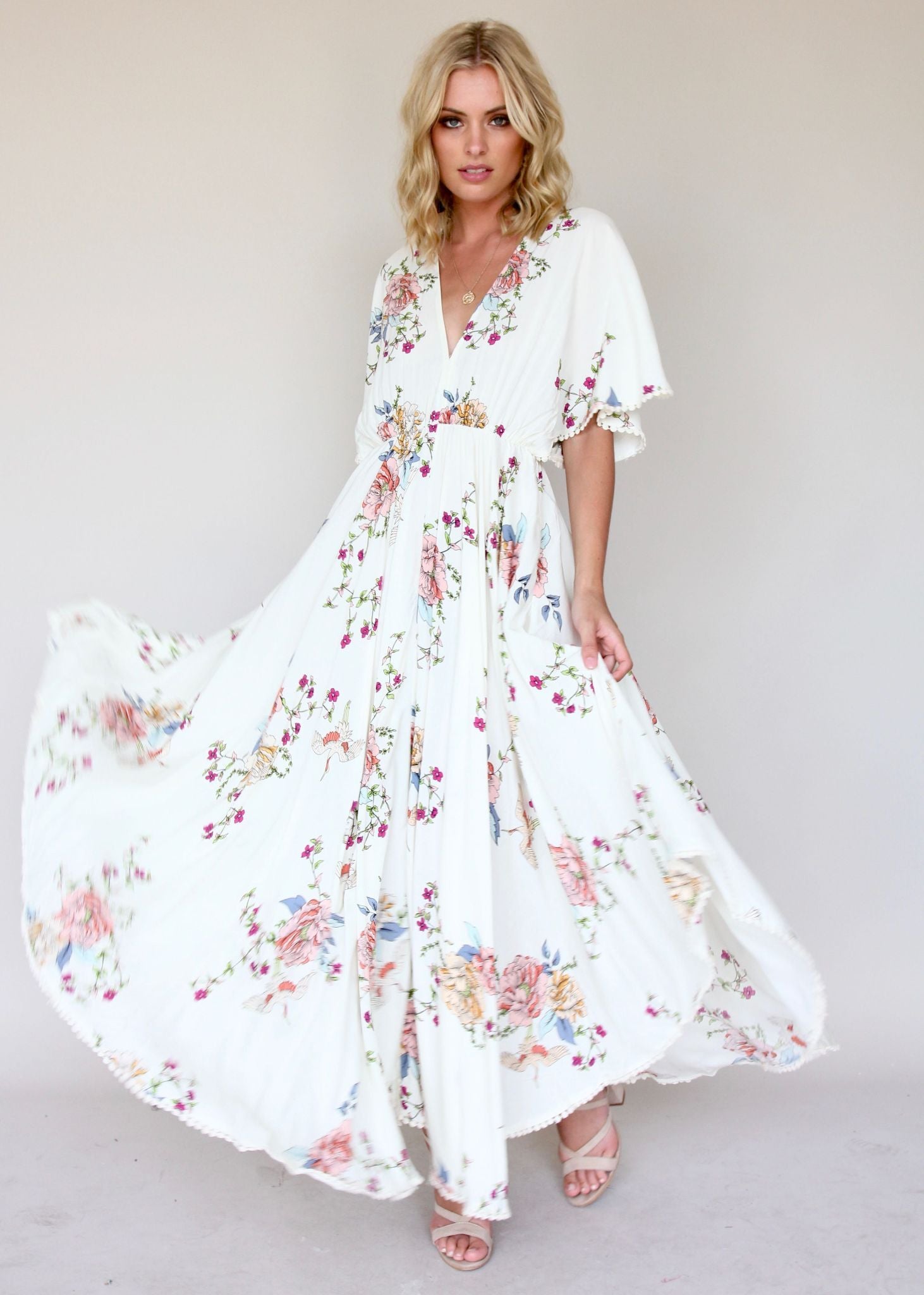 Dana Maxi Dress - Flamingo Dancing
