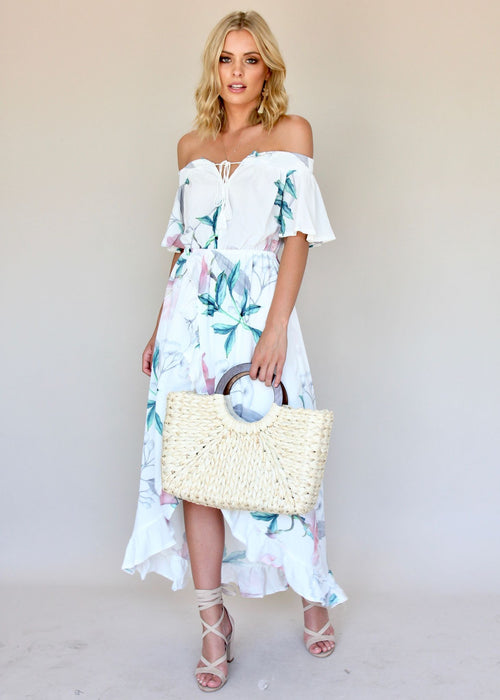 La Venus Off Shoulder Dress - Tropics