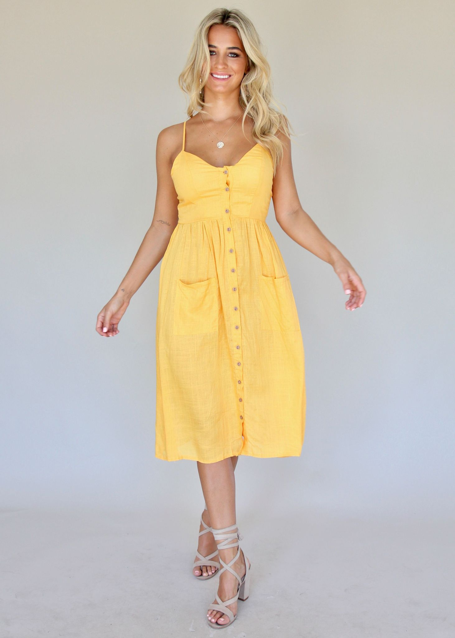 Amari Swing Dress - Sun
