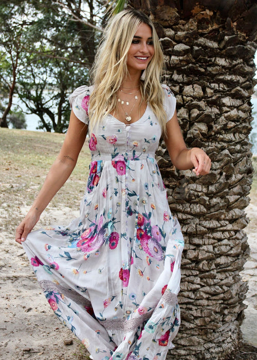 Carmen Maxi Dress - Parisian Escape