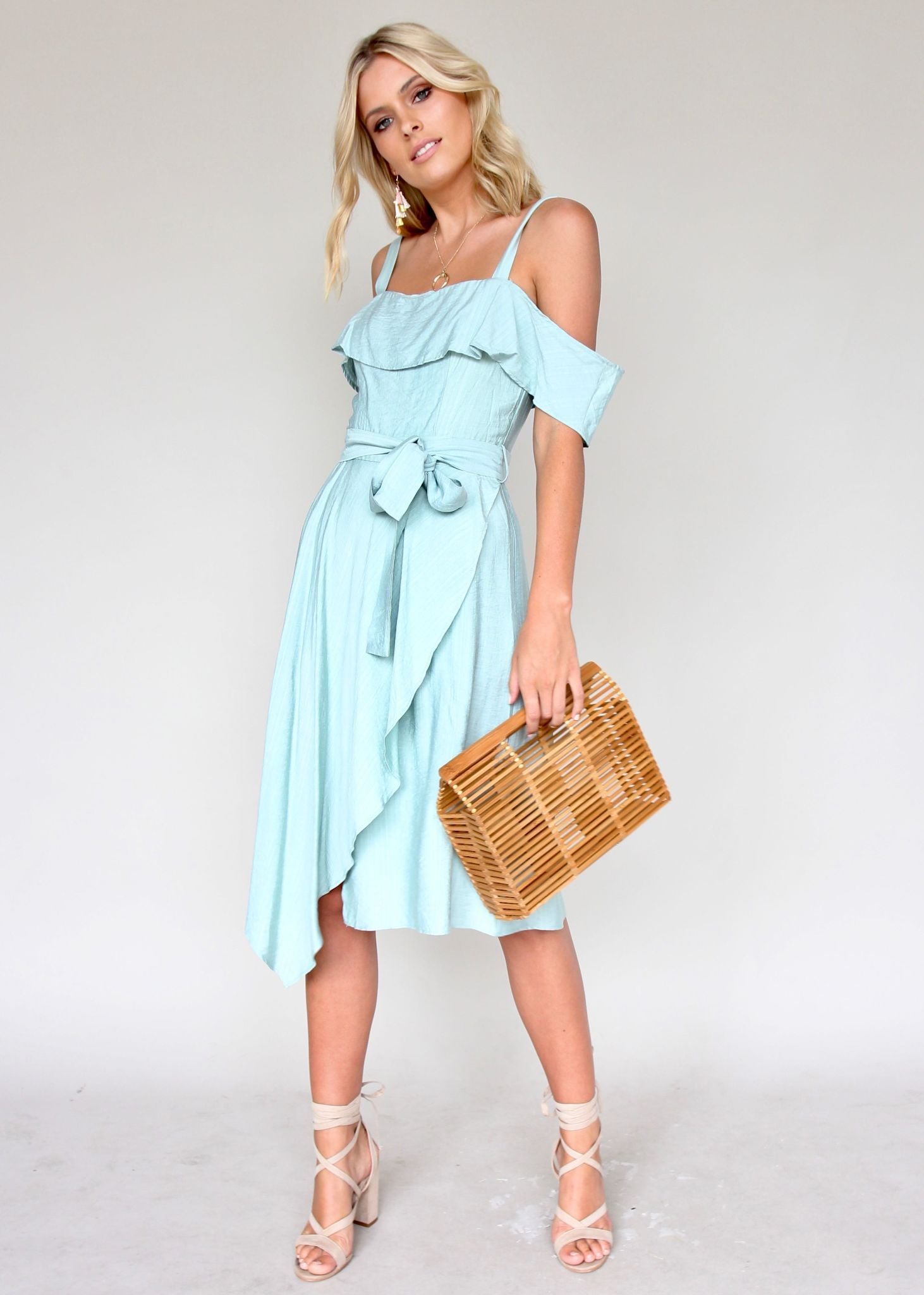 Call On You Midi Dress - Pistachio