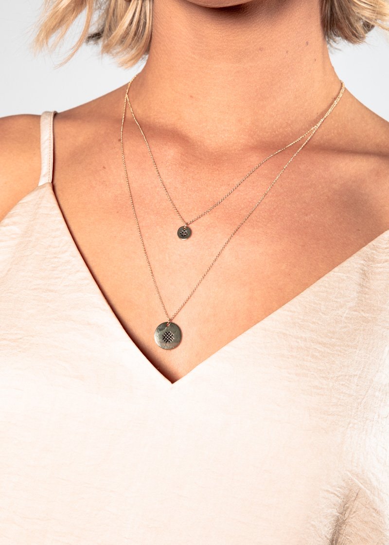 Brooke Cameo Necklace - Gold
