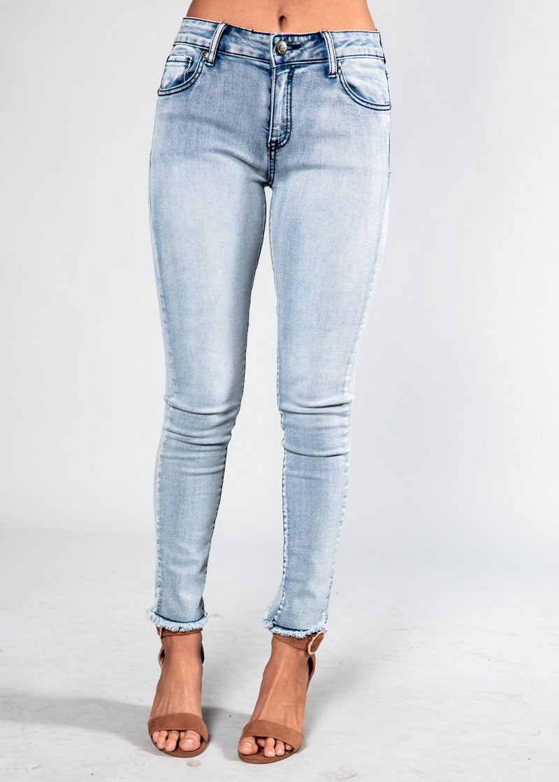Zalia Mid Rise Jeans - Light Blue