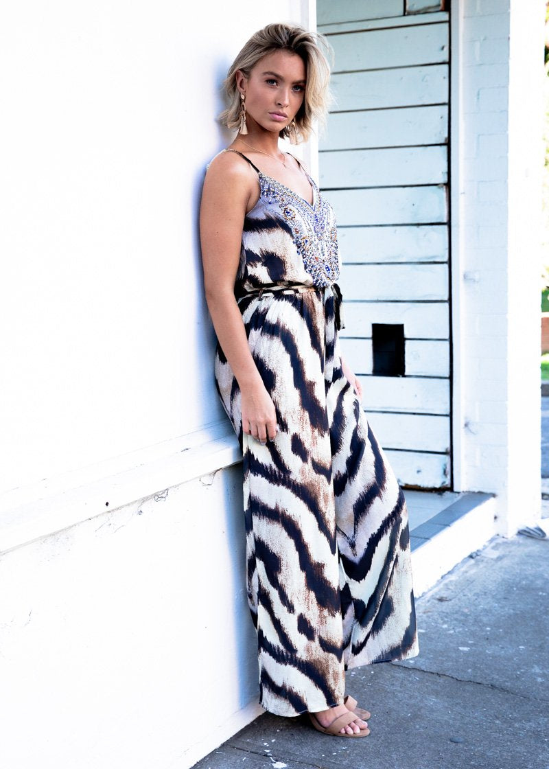 Eastside Pantsuit w/ Tie - Sahara