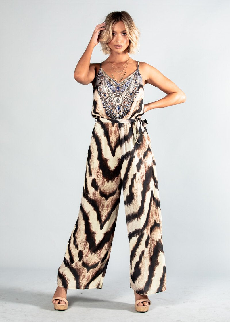 Eastside Pantsuit w/ Tie - Sahara