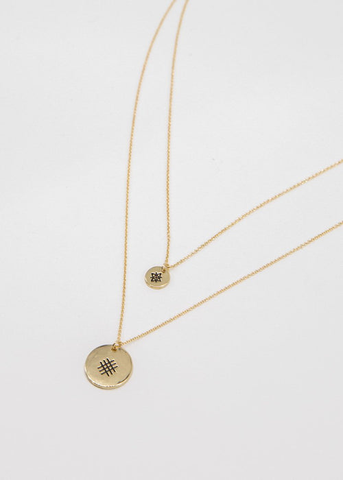 Brooke Cameo Necklace - Gold