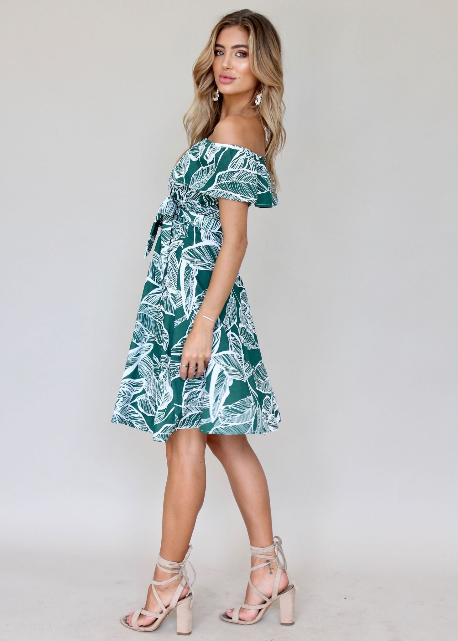 Fall Together Dress - Green Leaf