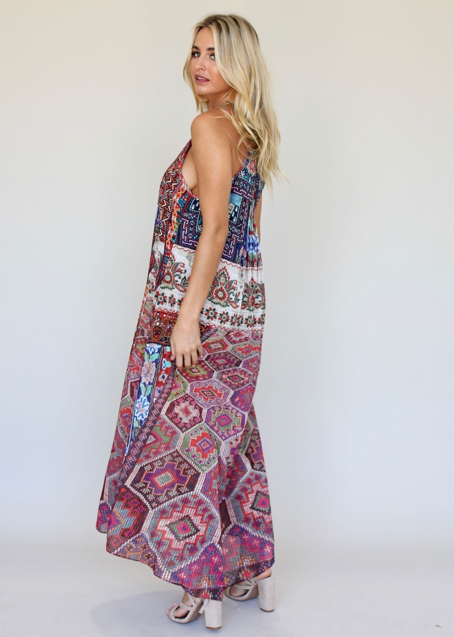 Lost Lotus Chiffon Maxi - Moroccan