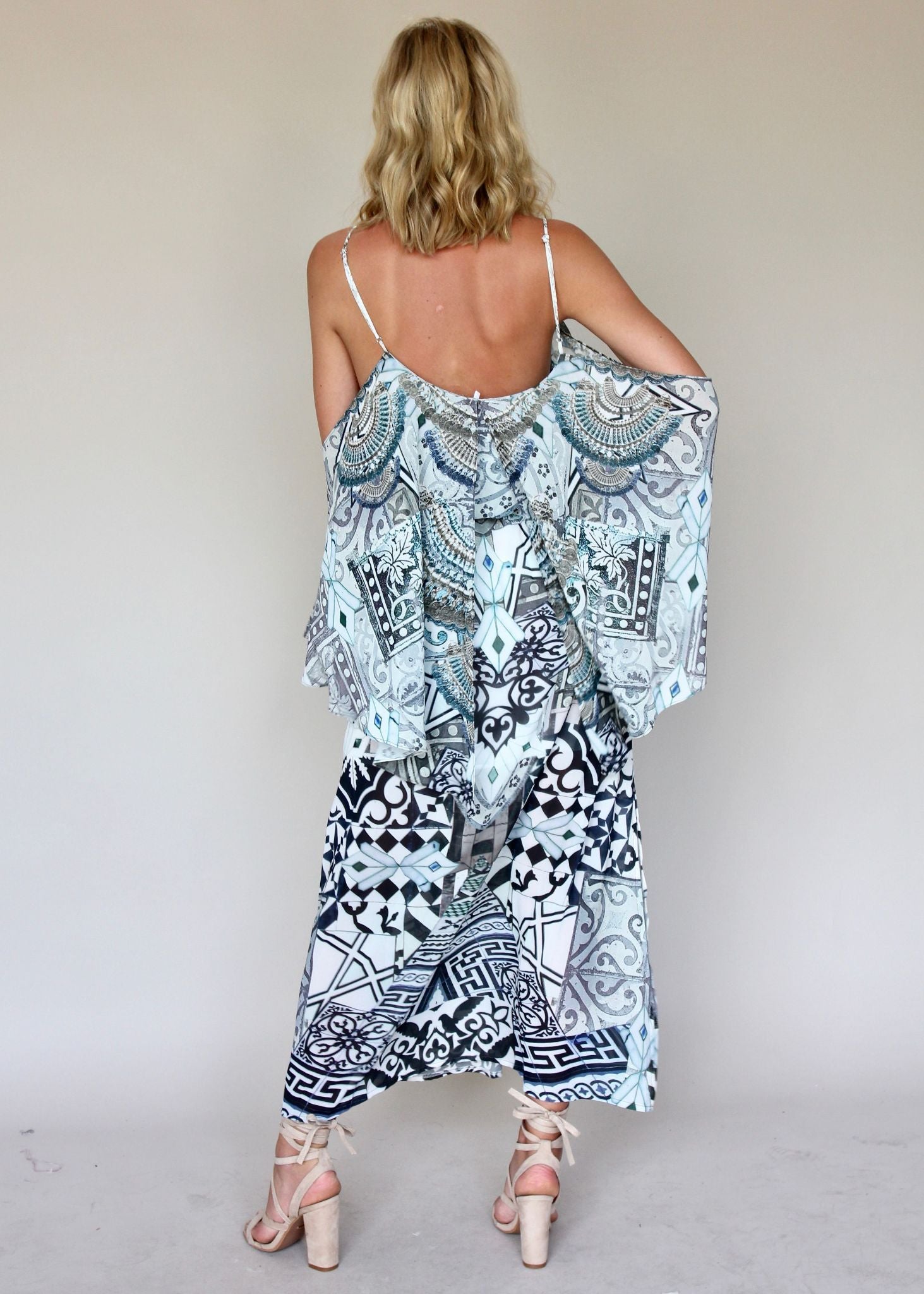 Golden Mind Maxi Dress - Aquarius