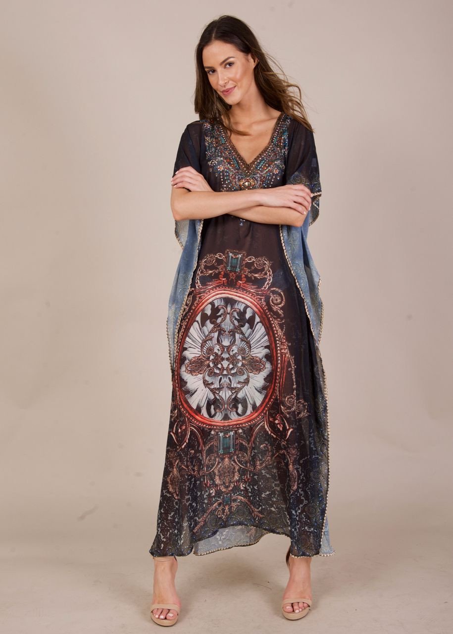 Adalyn Maxi Kaftan - Shadows
