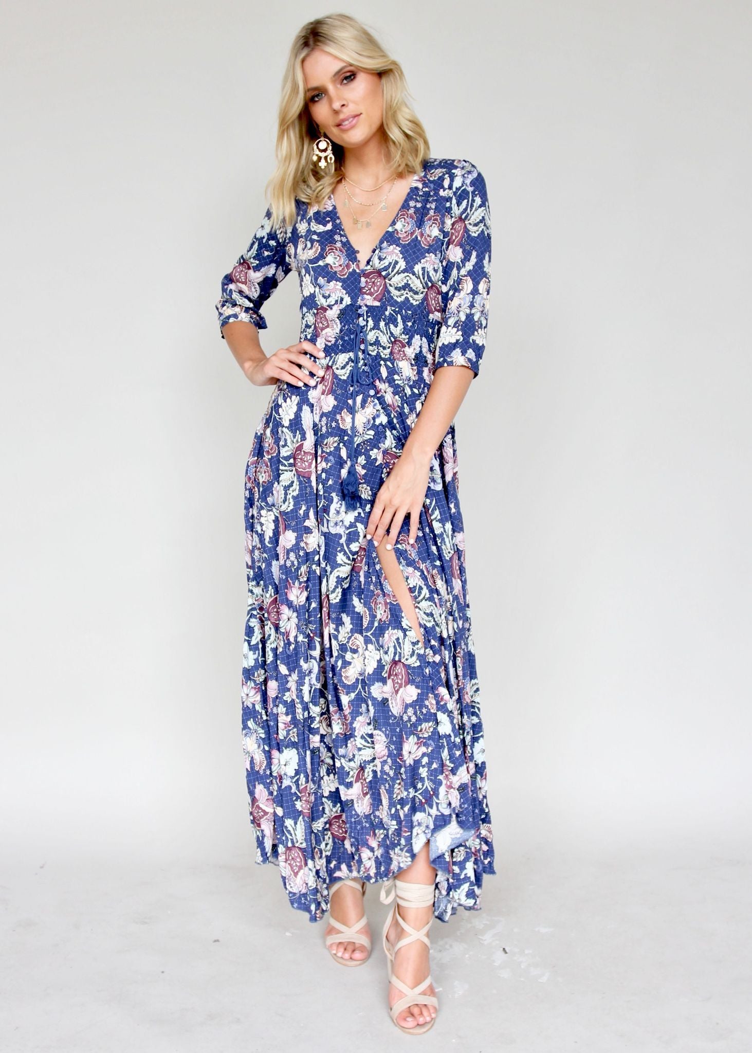 New Romantics Maxi - Indigo Floral