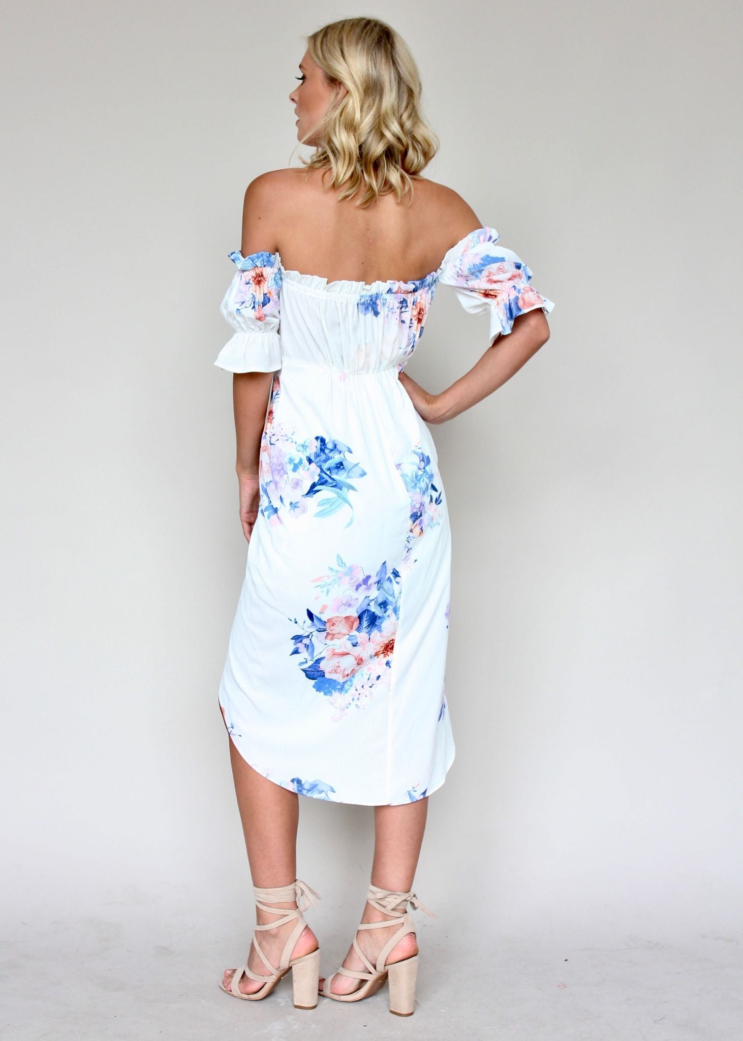 Kiss & Tell Midi Dress - Lavender Springs