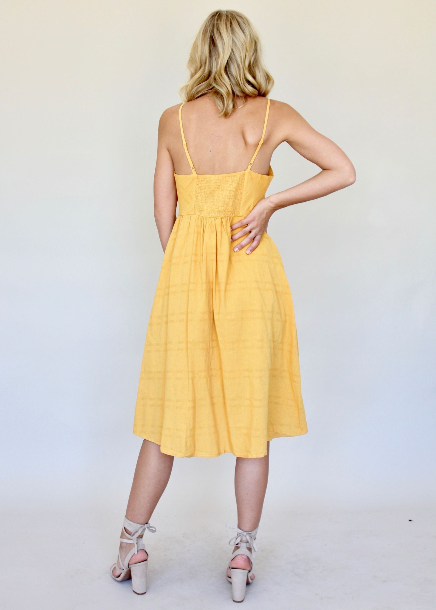 Utopia Midi Dress - Honey