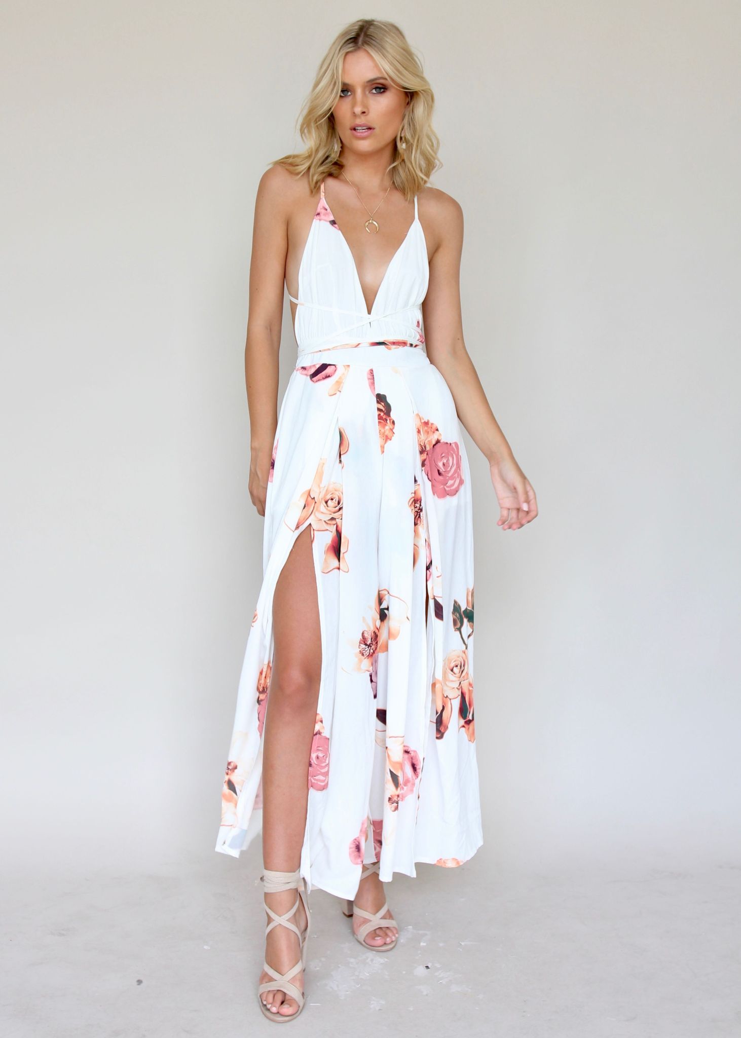 Lost In The Sun Pantsuit - Roses