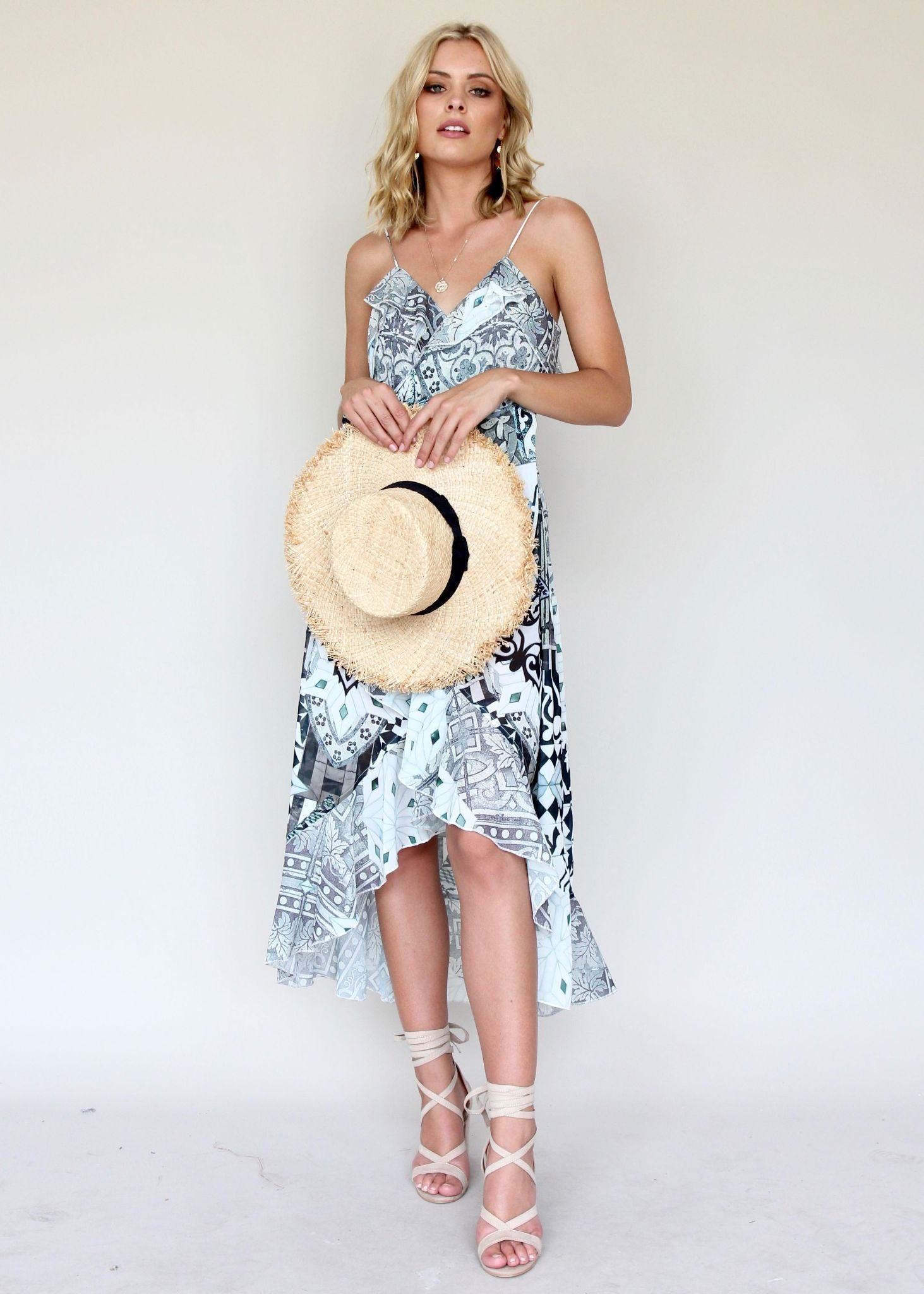 High Moon Wrap Dress - Aquarius