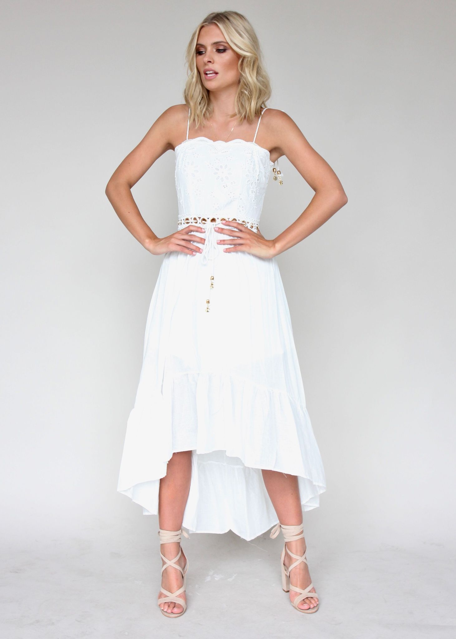 On Route Midi Dress - White