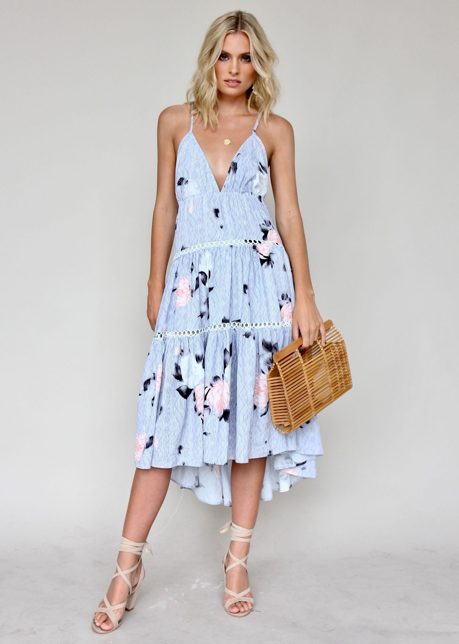 Looking Glass Midi Dress - Nautic