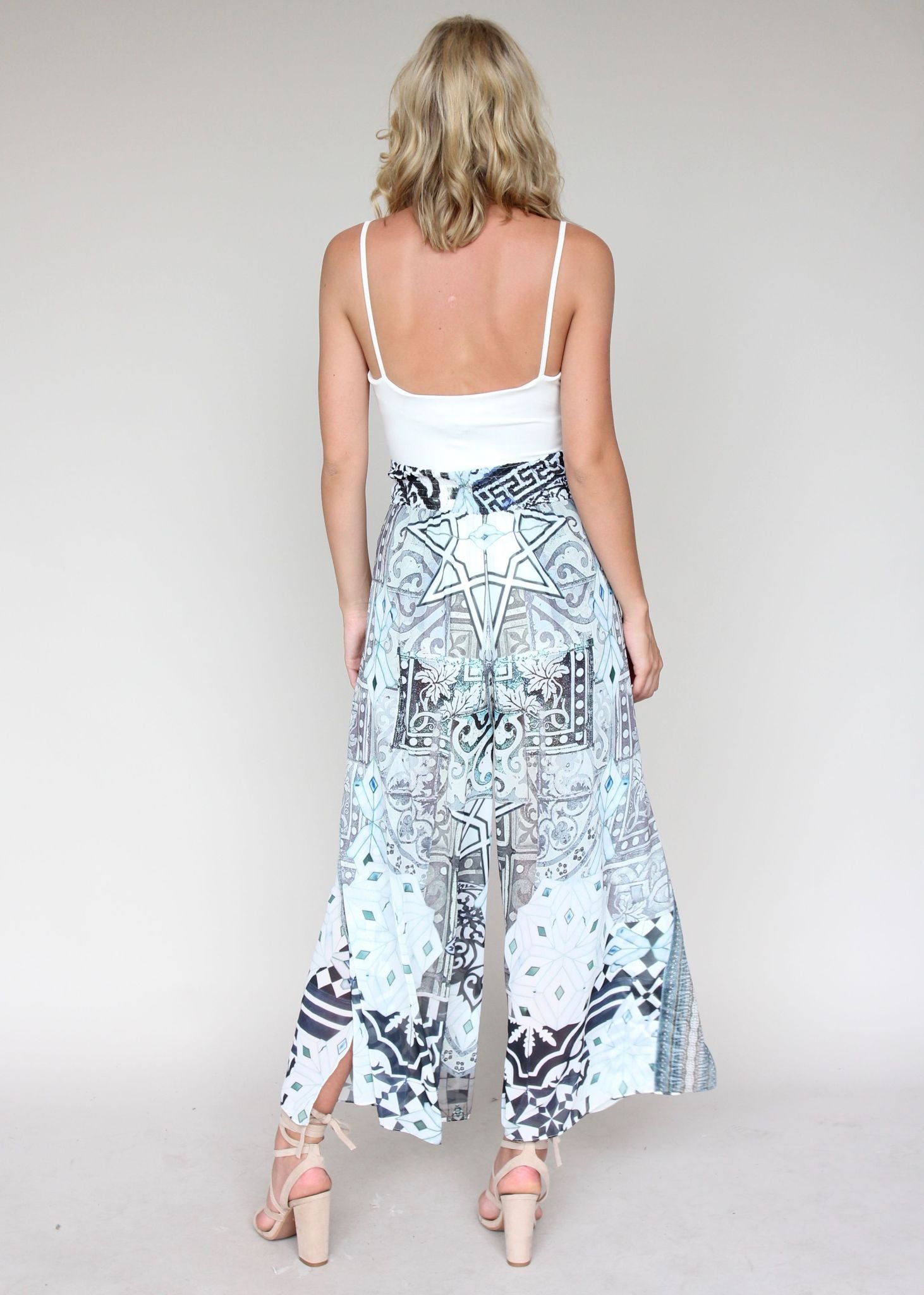 Tahaa Chiffon Pants - Aquarius