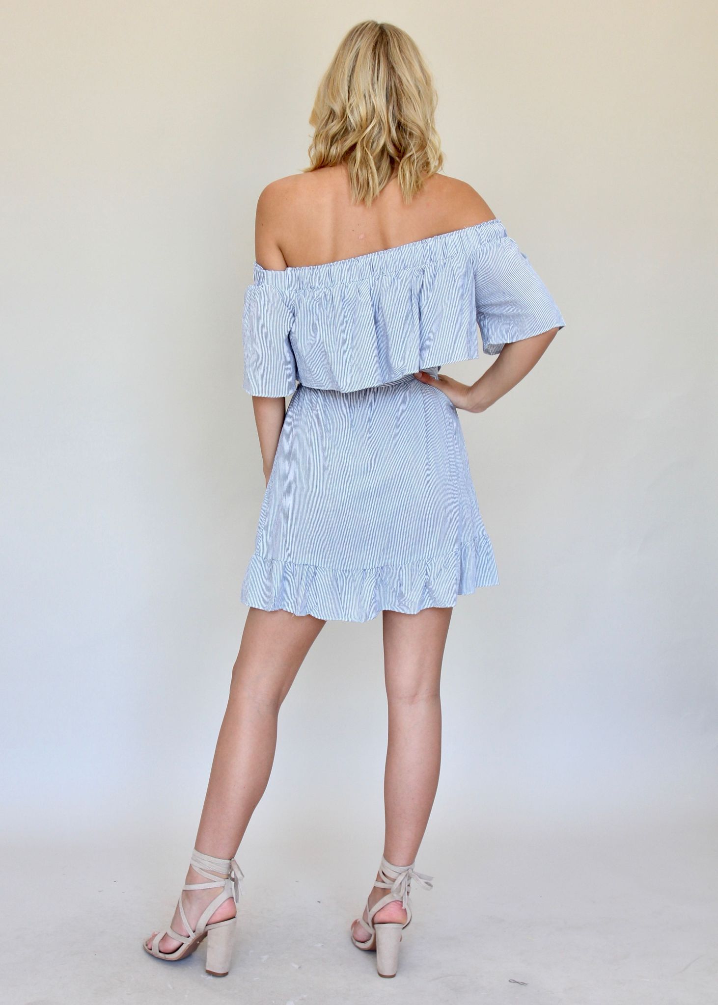 Another Eternity Strapless Dress - Blue