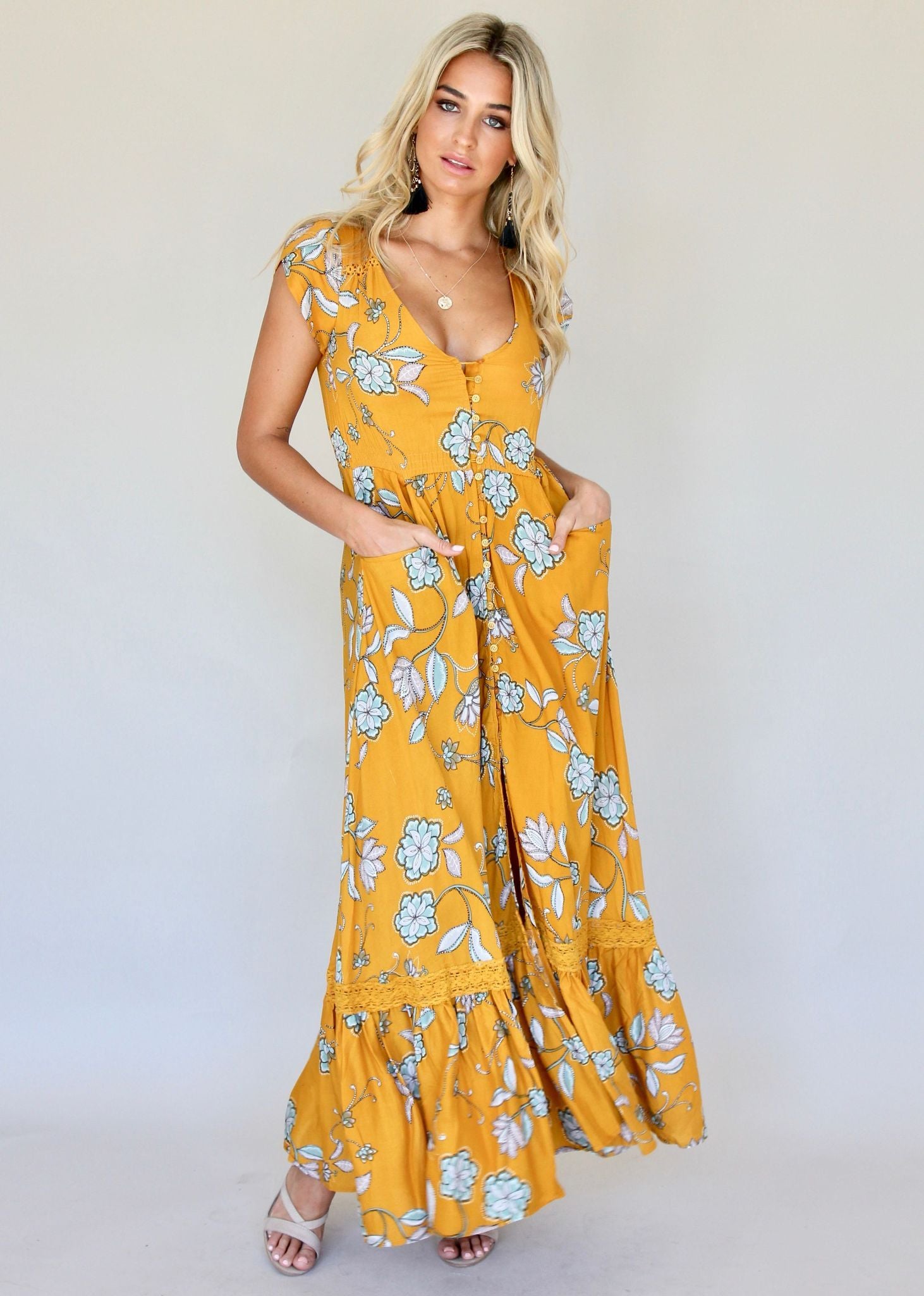 Carmen Maxi Dress - Sunny Daze