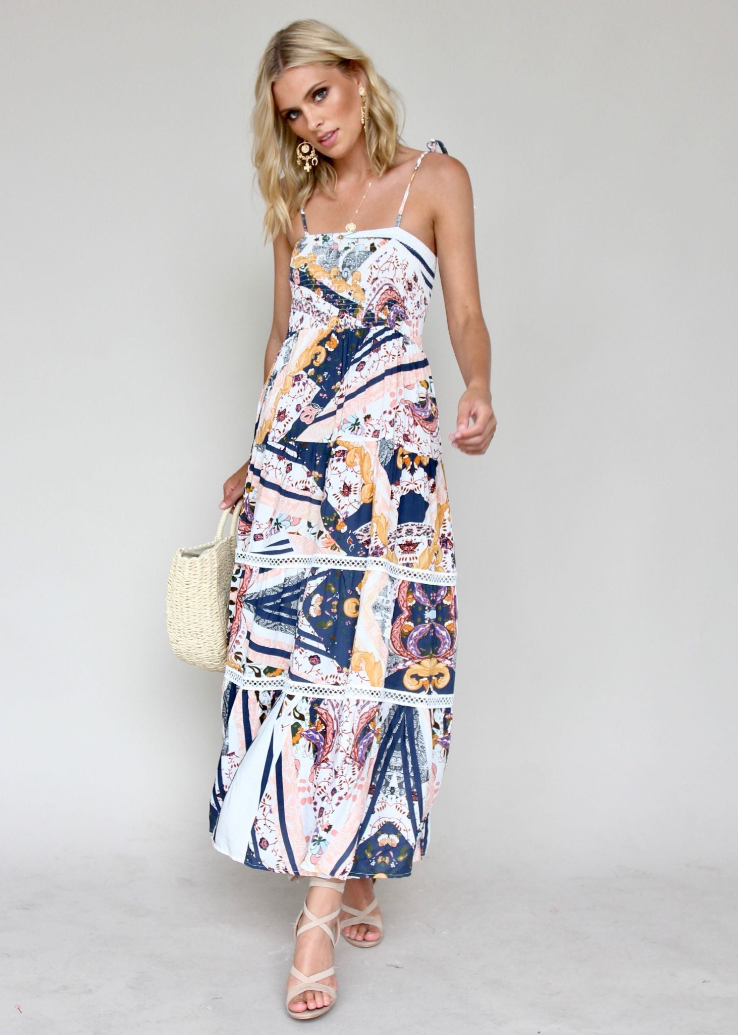 Peach Maxi Dress - Valentina