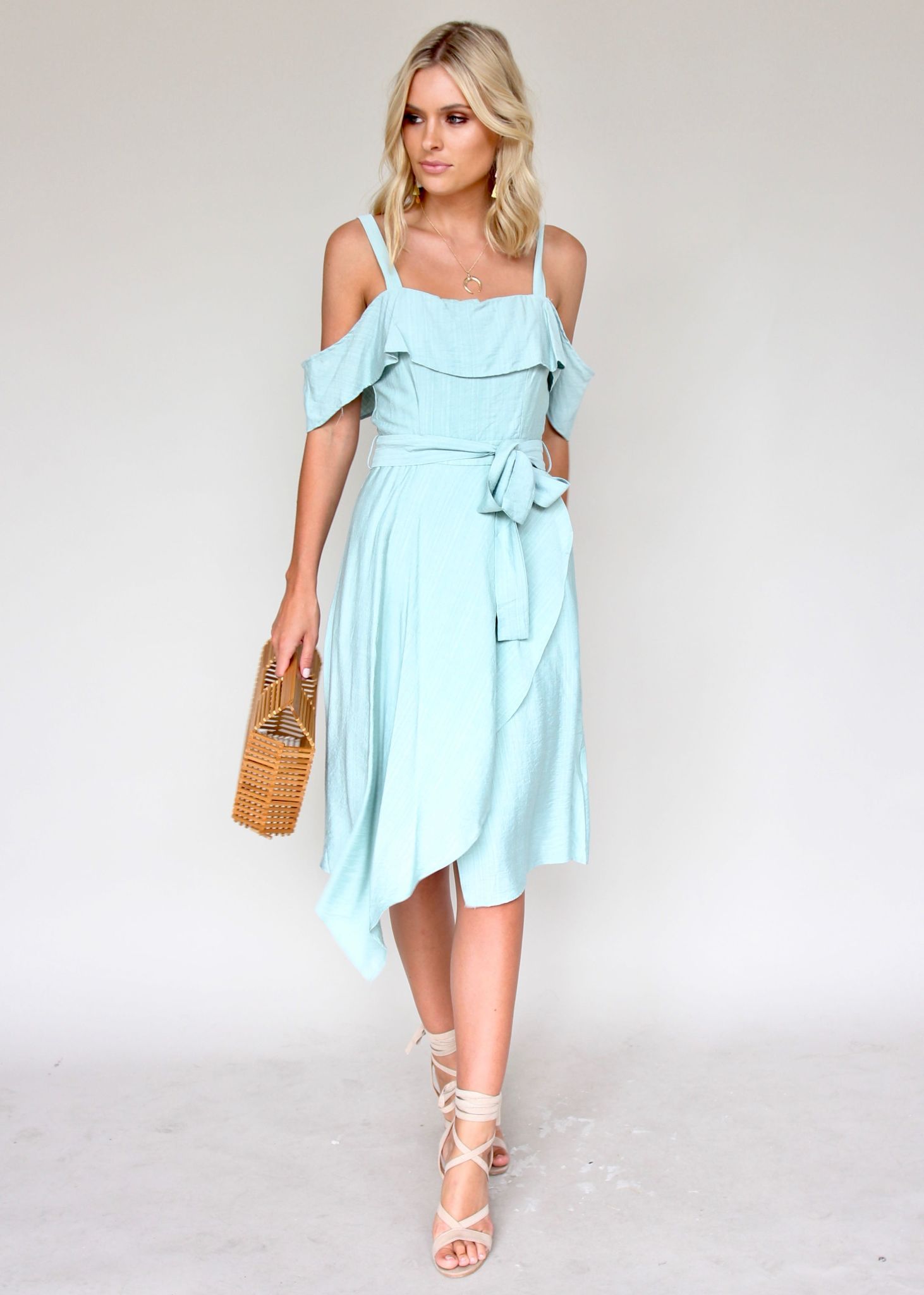 Call On You Midi Dress - Pistachio
