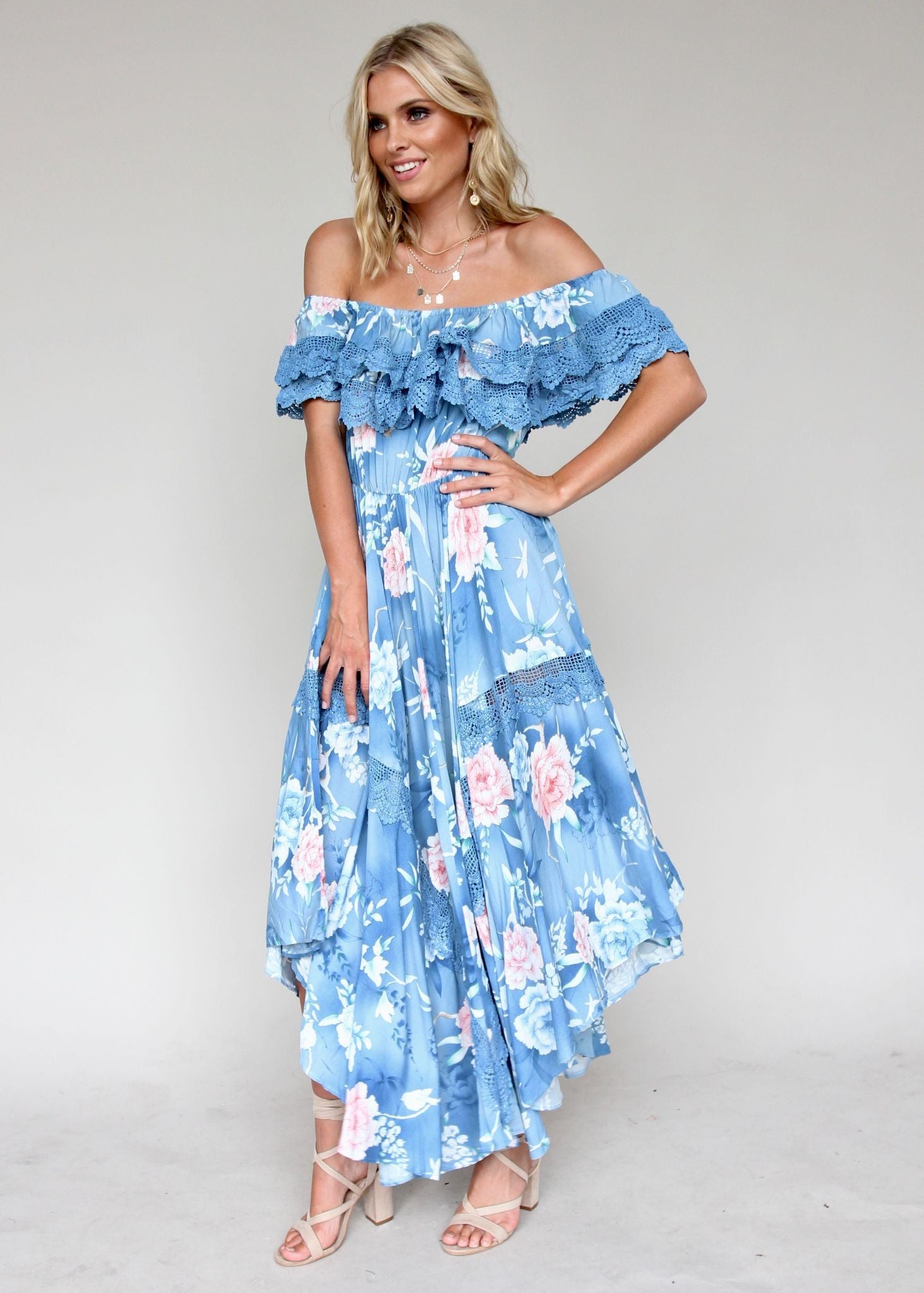 Positano Off Shoulder Maxi - Ana Santorina