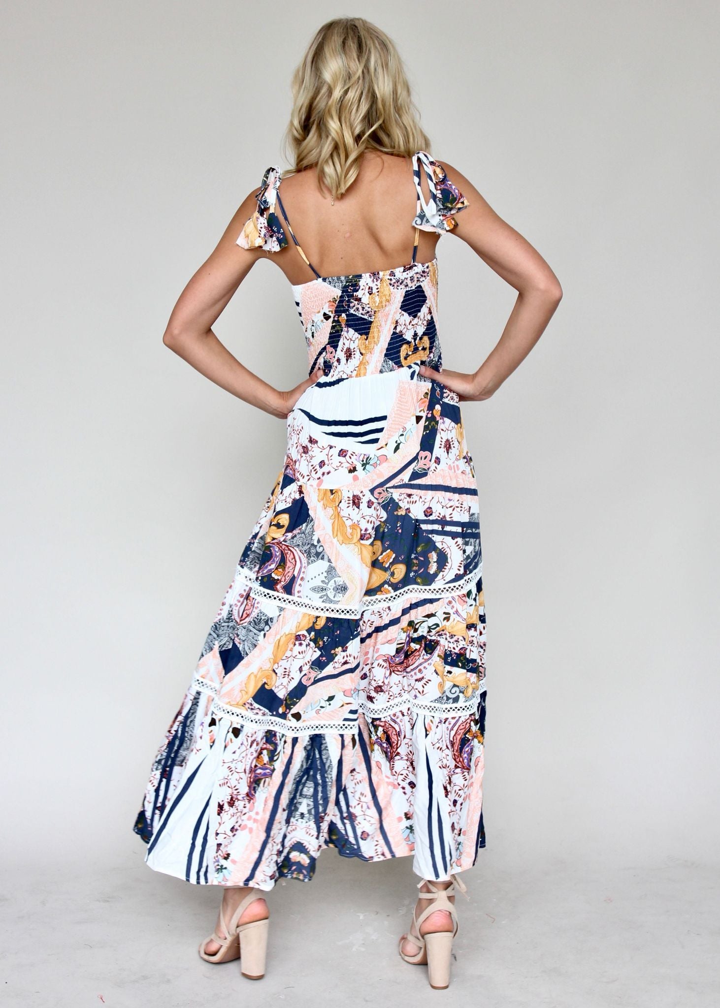 Peach Maxi Dress - Valentina
