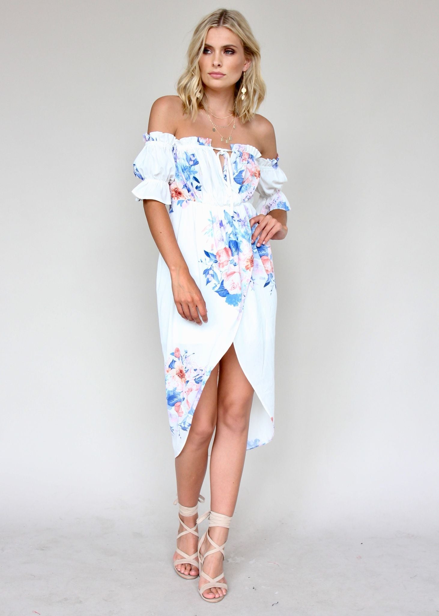 Kiss & Tell Midi Dress - Lavender Springs