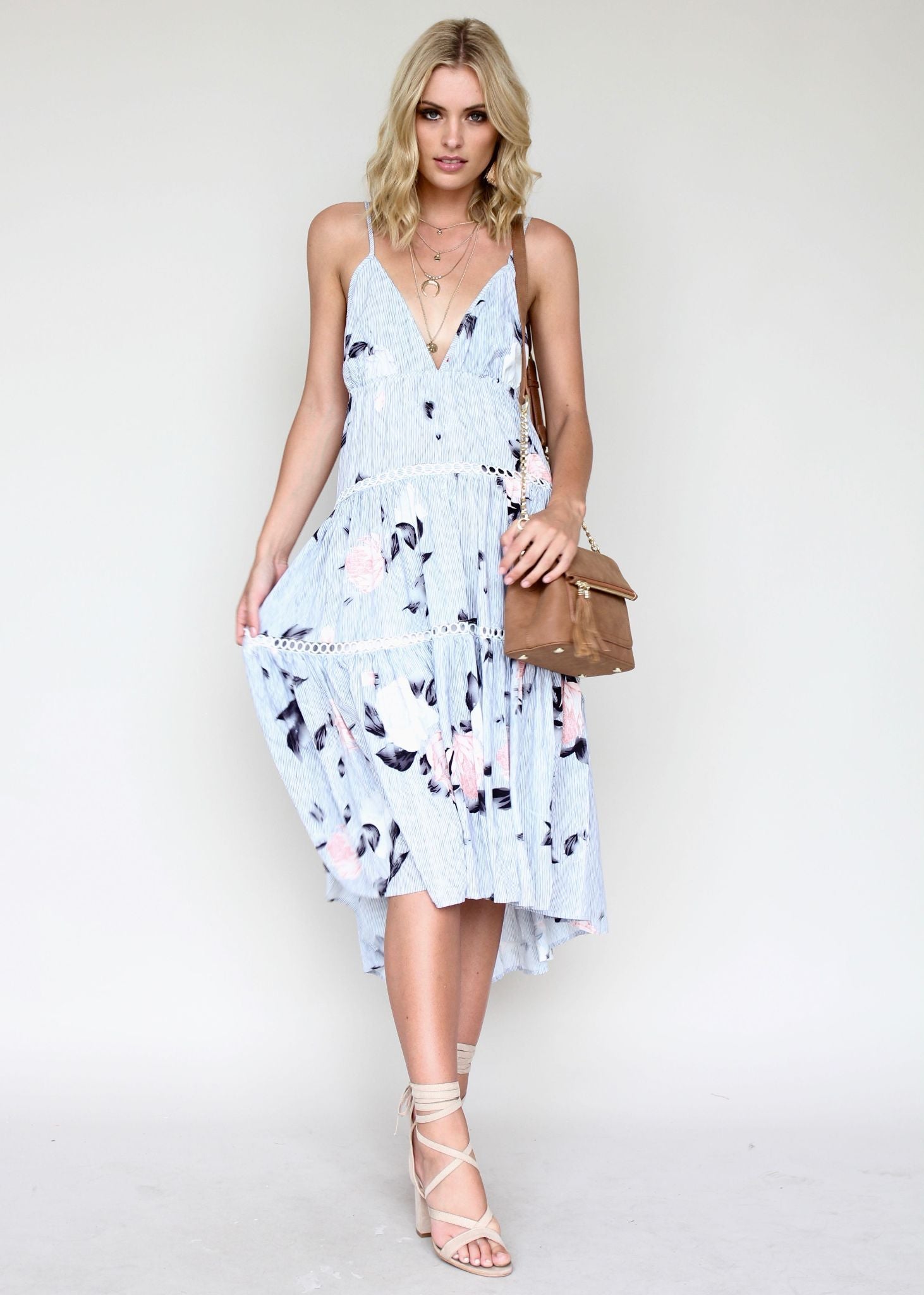 Looking Glass Midi Dress - Nautic