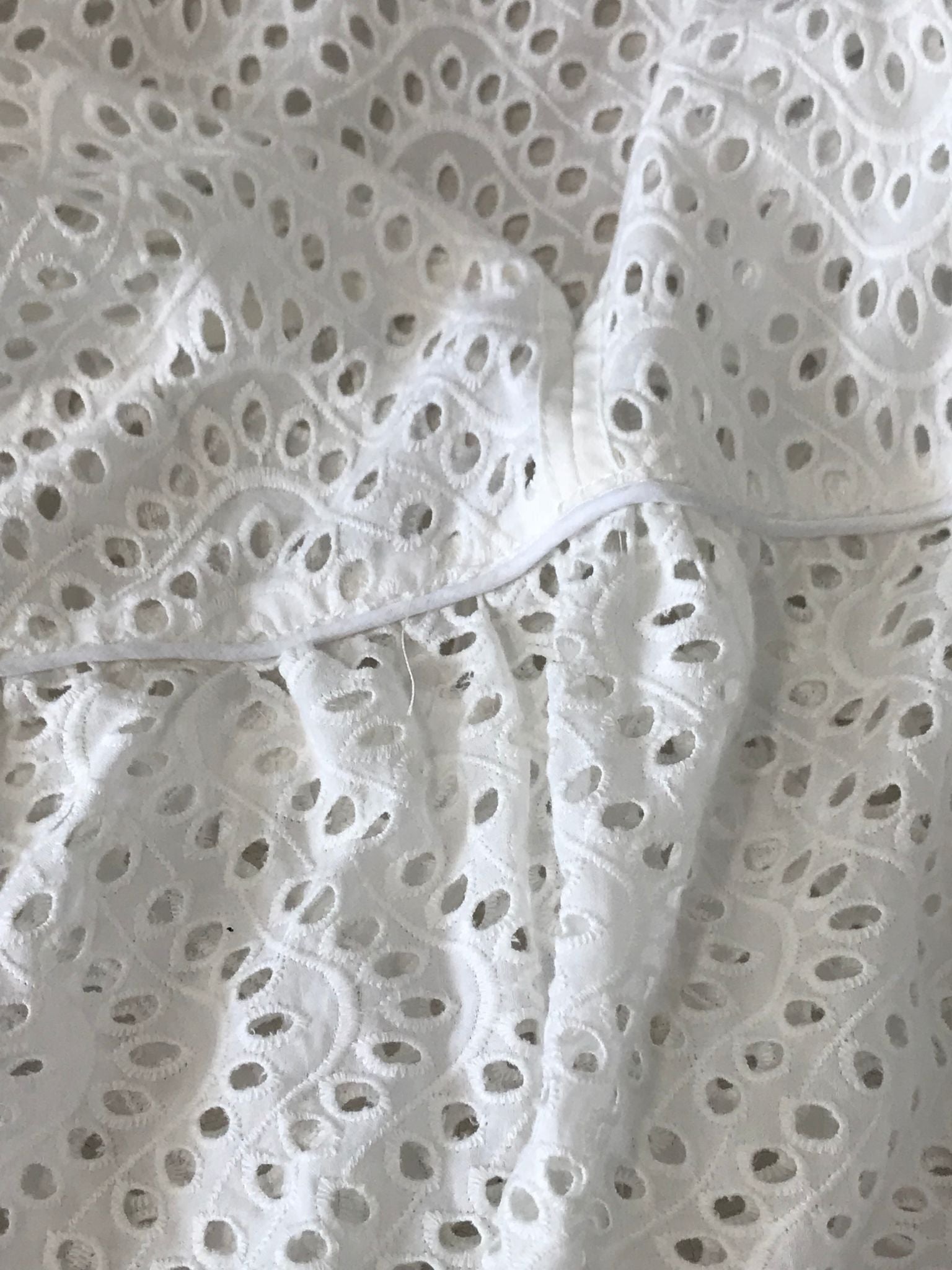Sammi Mini Dress - White Anglaise