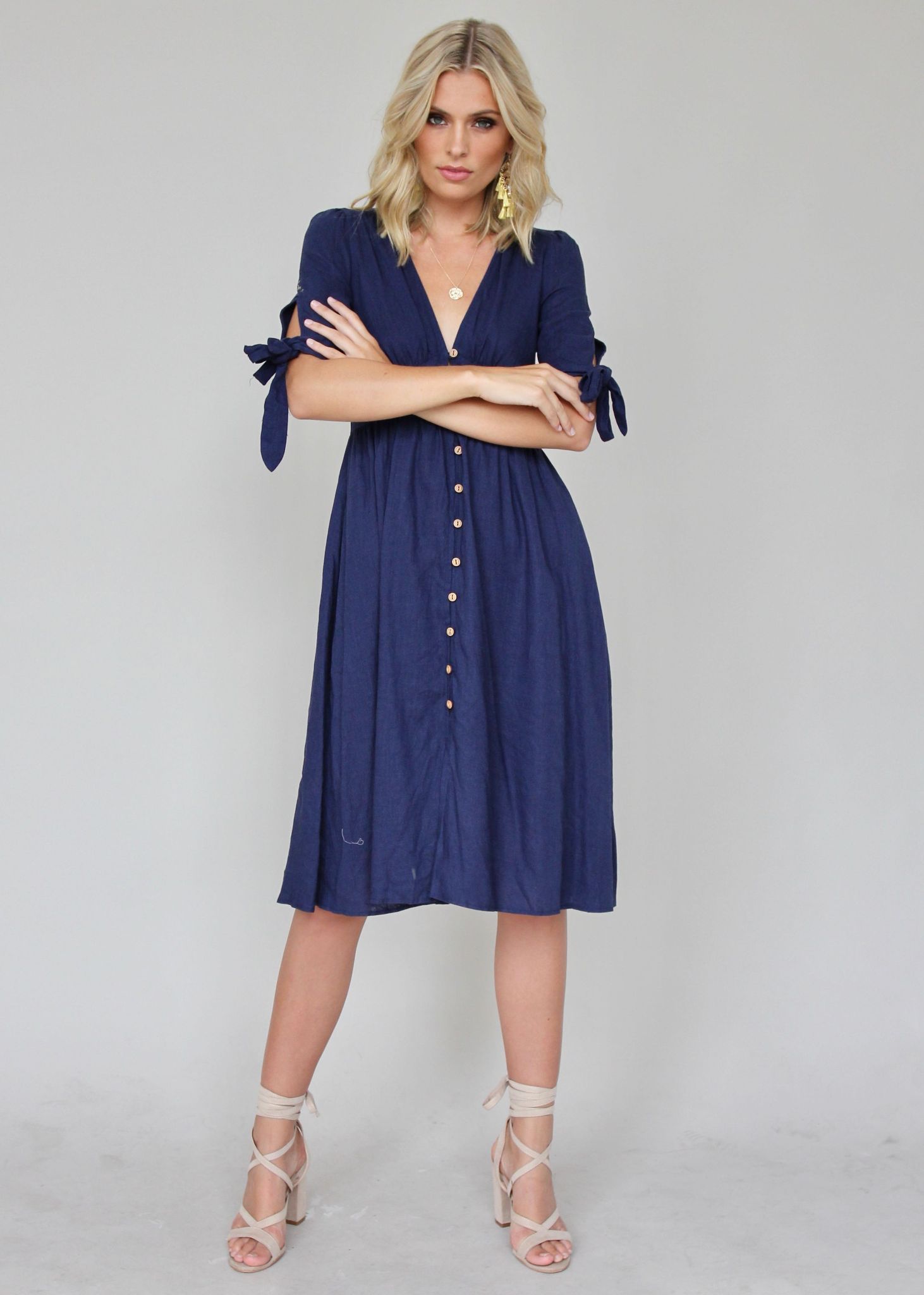 Future Forever Midi Dress - Navy