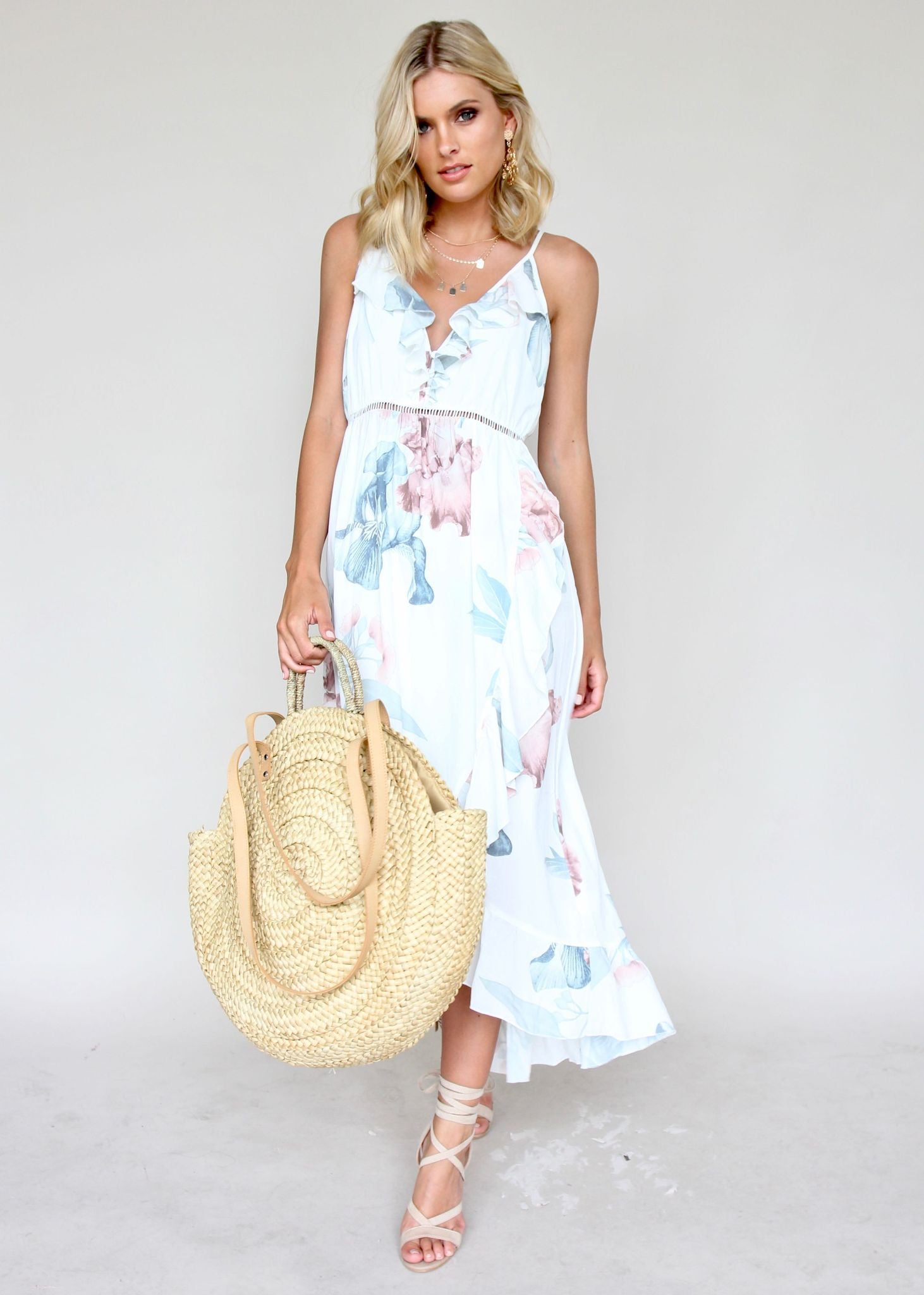 Floral We Know Maxi Dress - Coastal