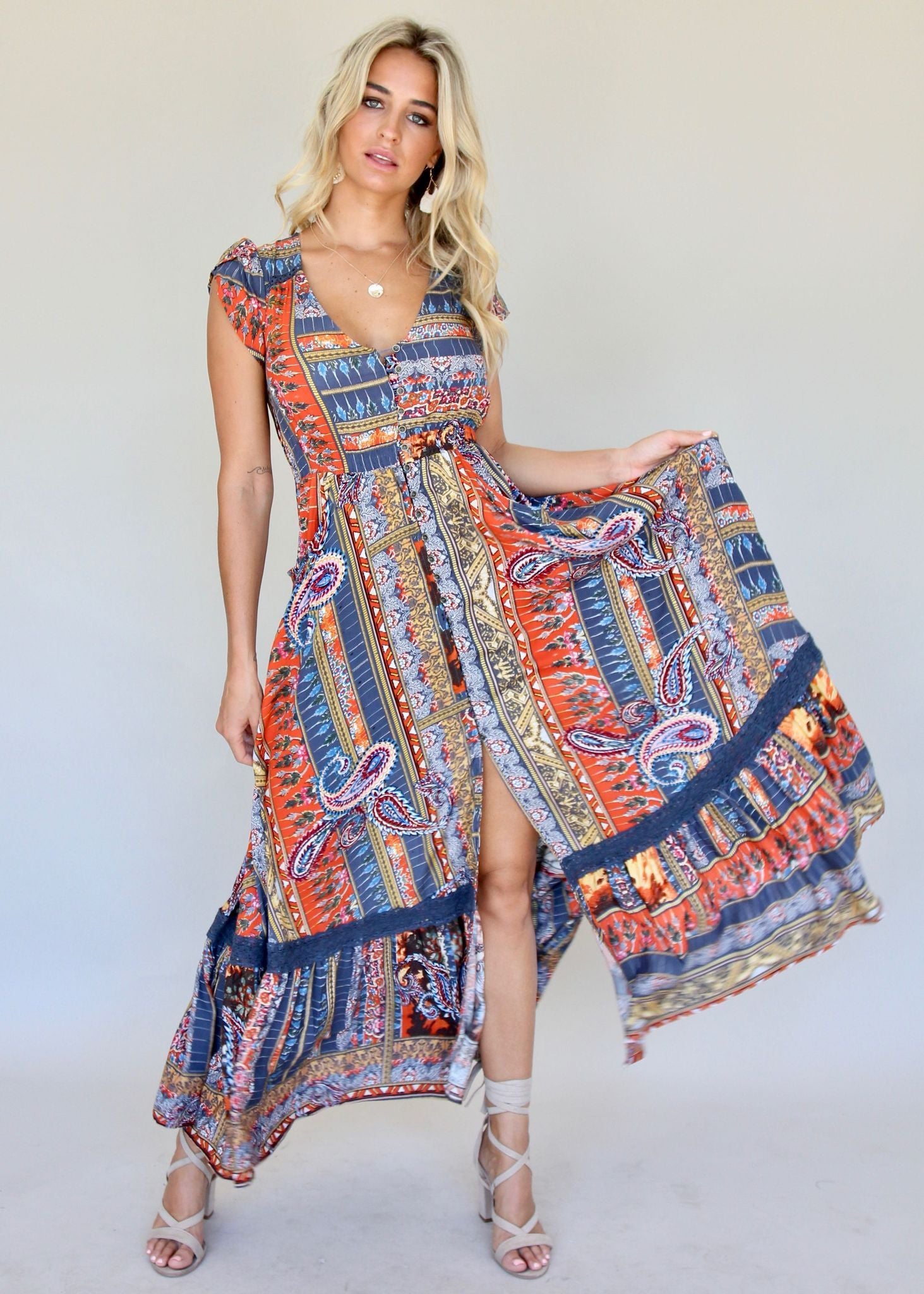 Carmen Maxi Dress - La Dolce Vita